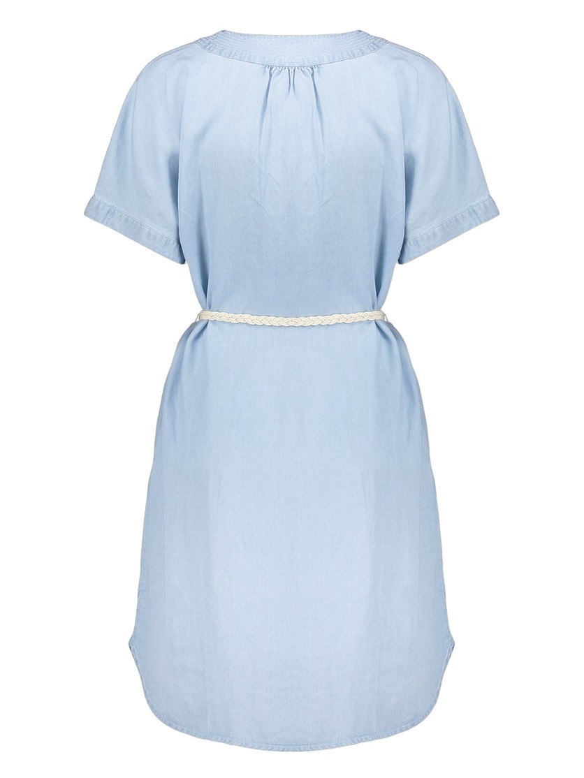 Geisha Jurk denim 67301-10 Licht blauw