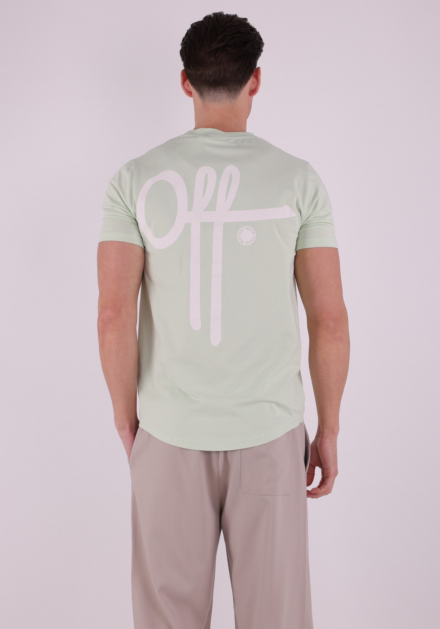 Off The Pitch T-shirt Full Stop OTP261203 Licht groen