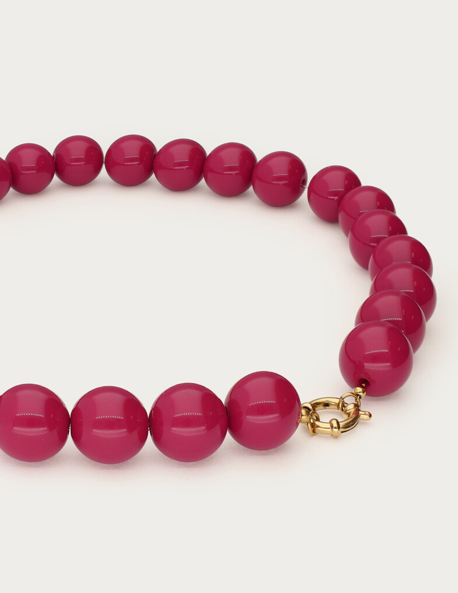 My Jewellery Kralen ketting MJ14423 Donker rose