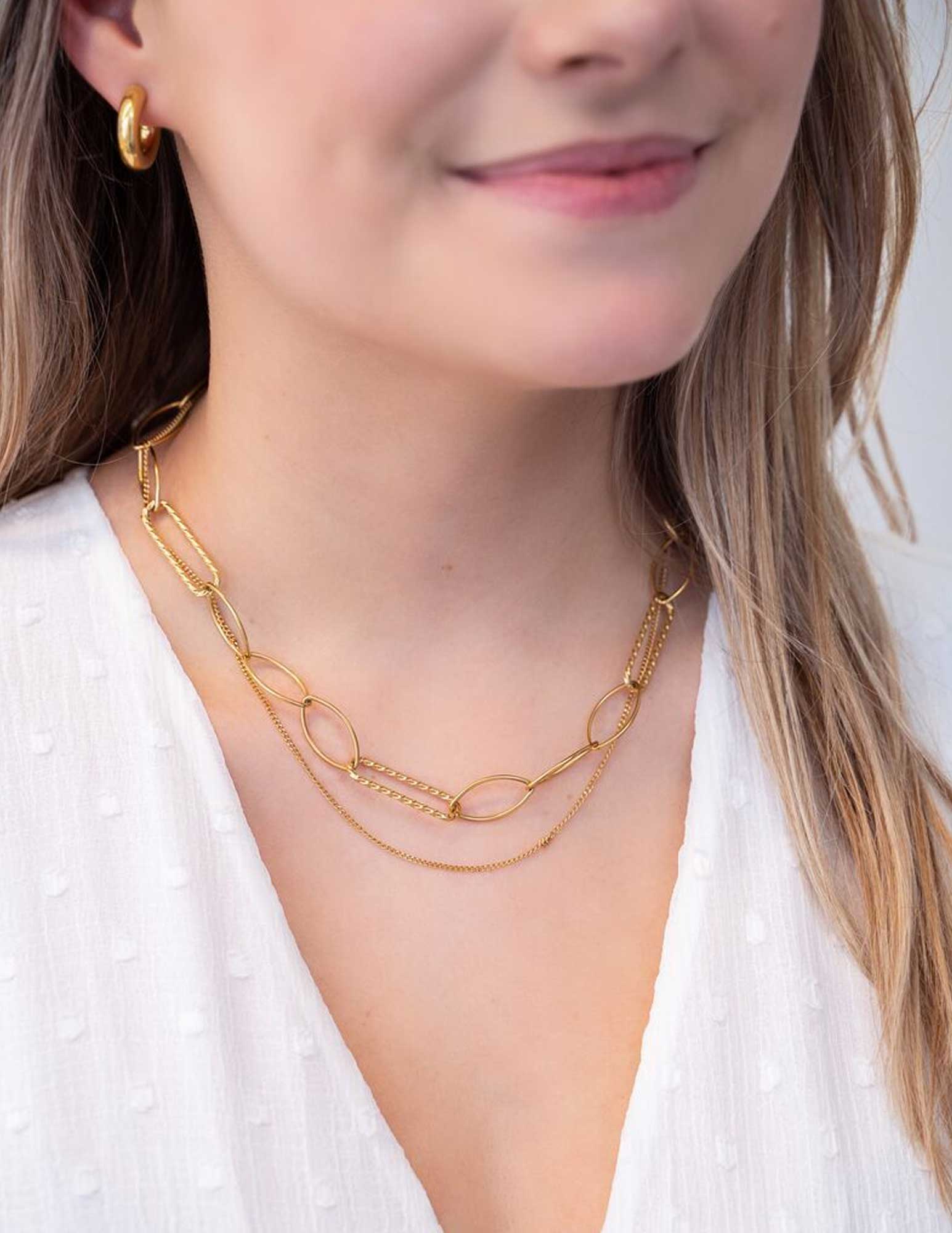 My Jewellery Dubbele ketting MJ07882 Zilver