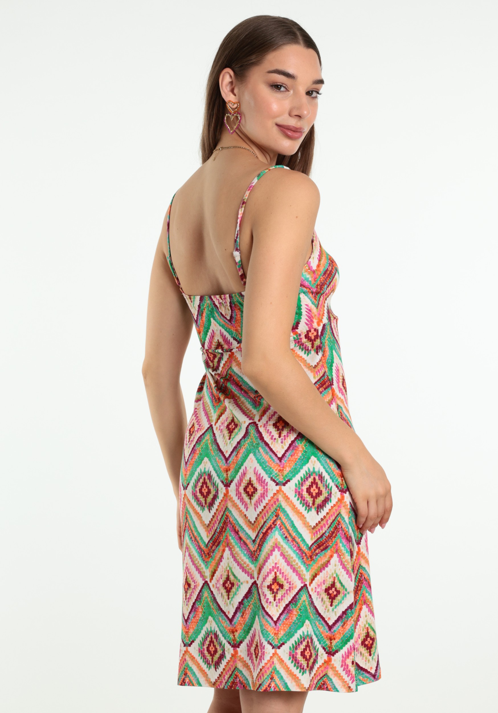 Geisha Jurk all-over print 67420-60 NOA Kobalt