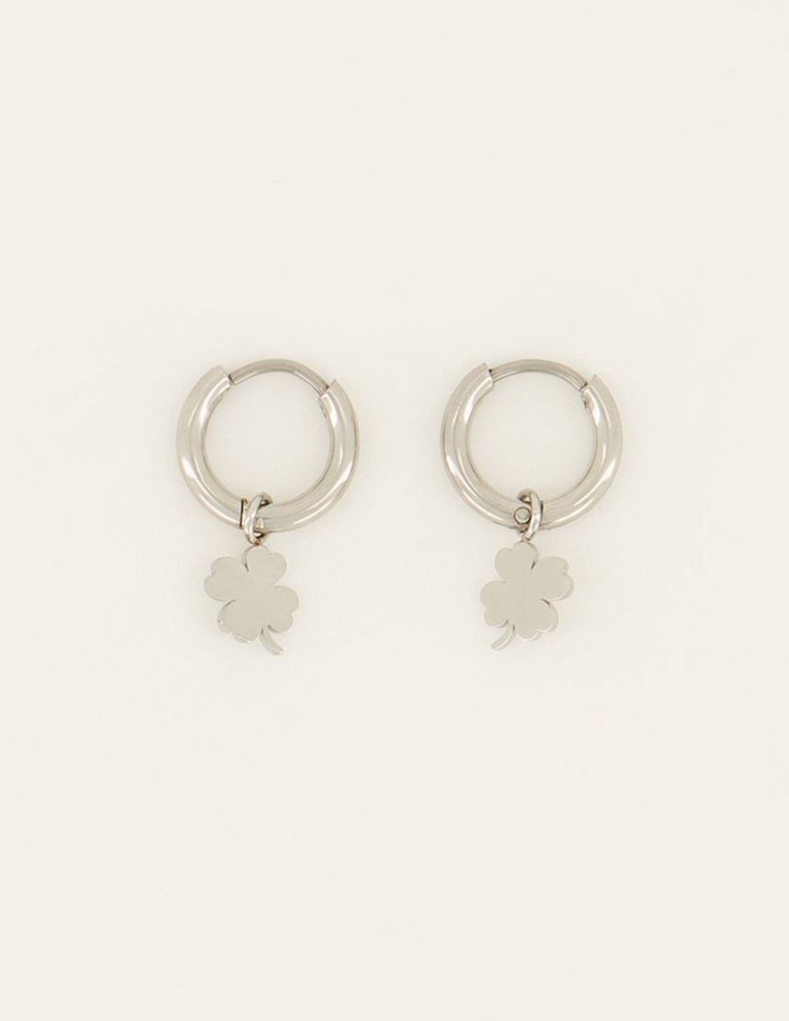 My Jewellery Oorbellen clover MJ07340 Zilver