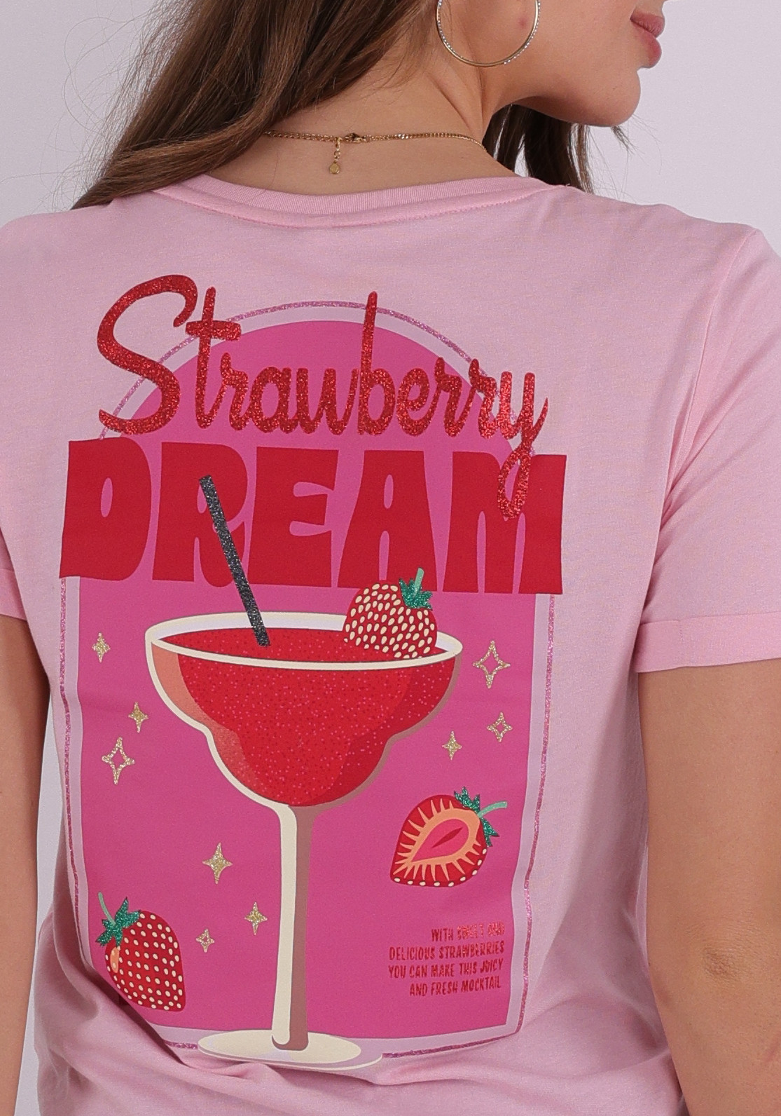 Only T-shirt Kita 15291465 Licht rose