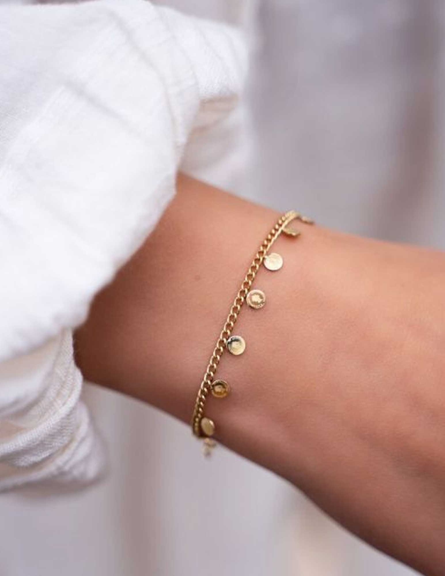 My Jewellery Armband met muntjes MJ08141 Zilver