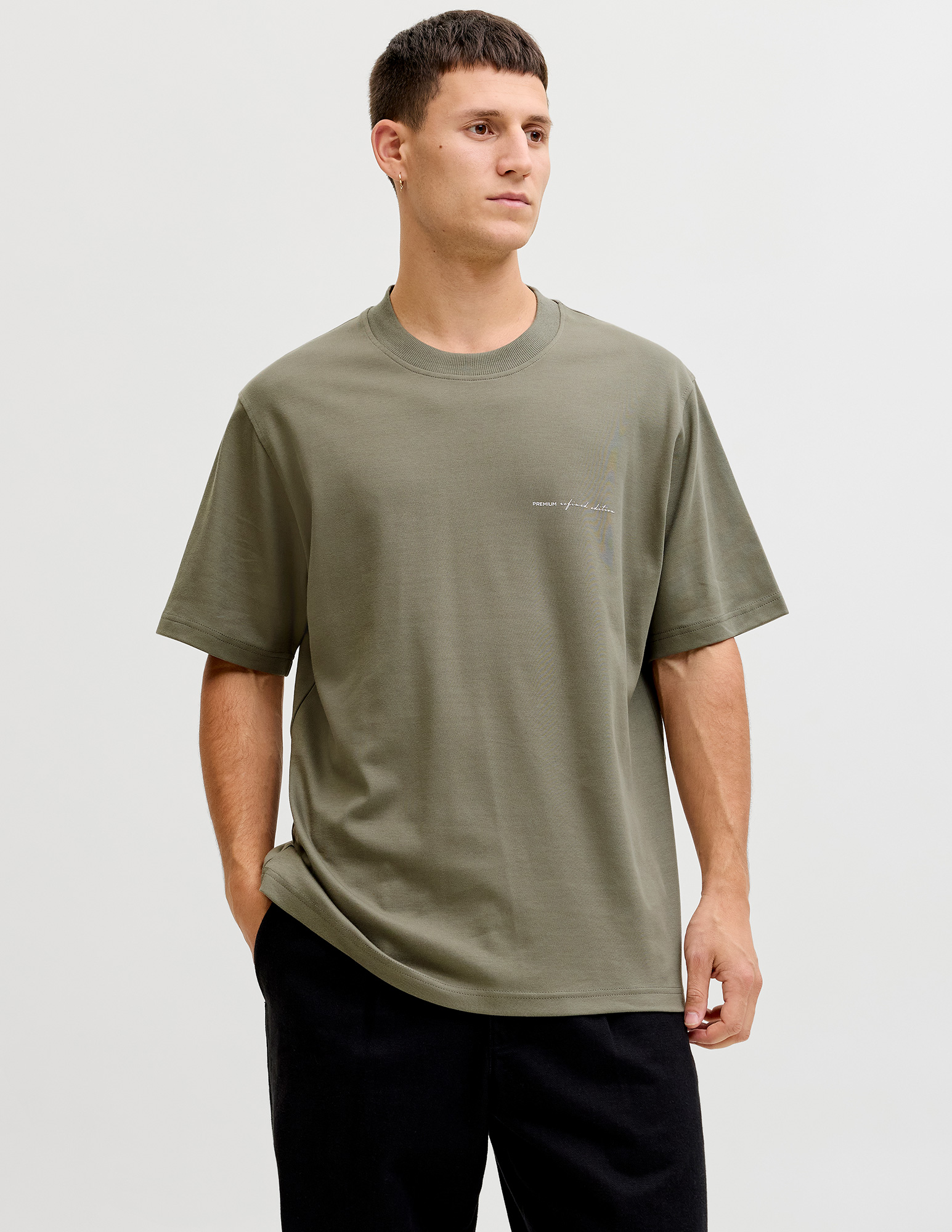 JACK & JONES T-shirt Owen 12292397 Midden groen