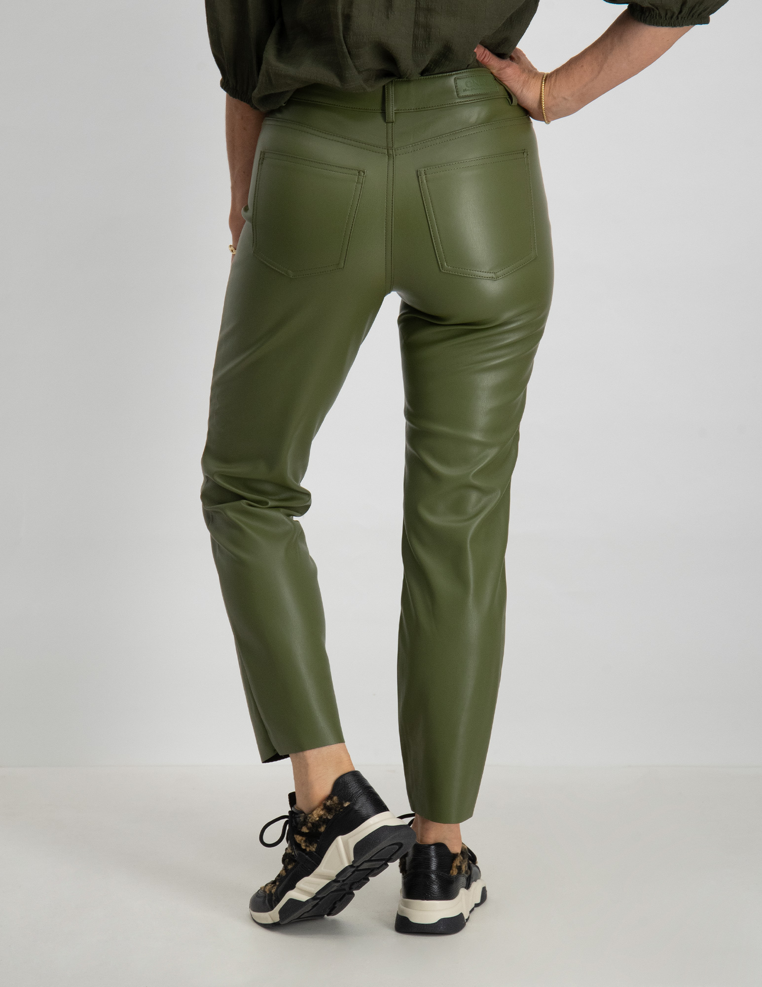 Only Skinny broek Emily 15209293 Leger Groen