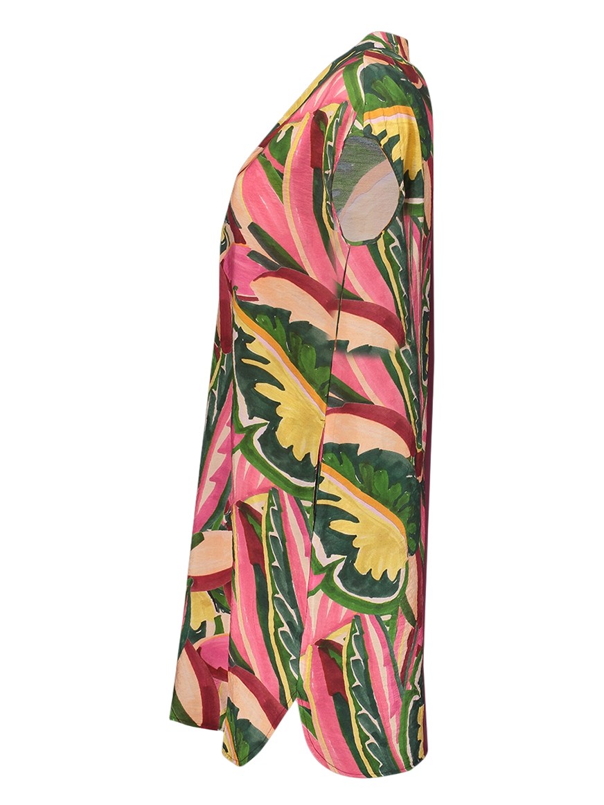 Geisha Jurk met print 67411-20 Licht groen