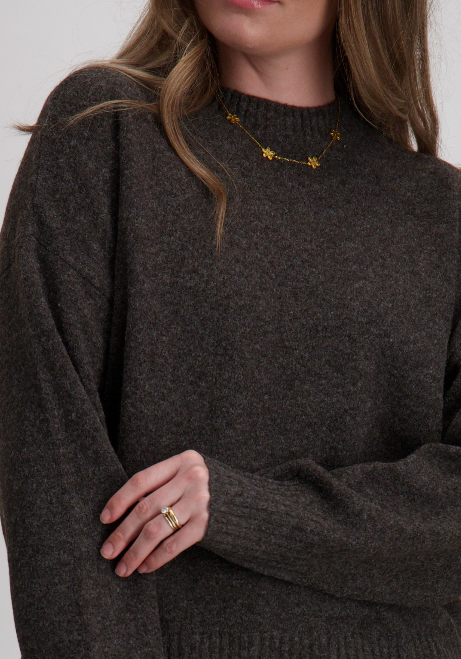 Vero moda Trui Boom 10320463 Donker bruin