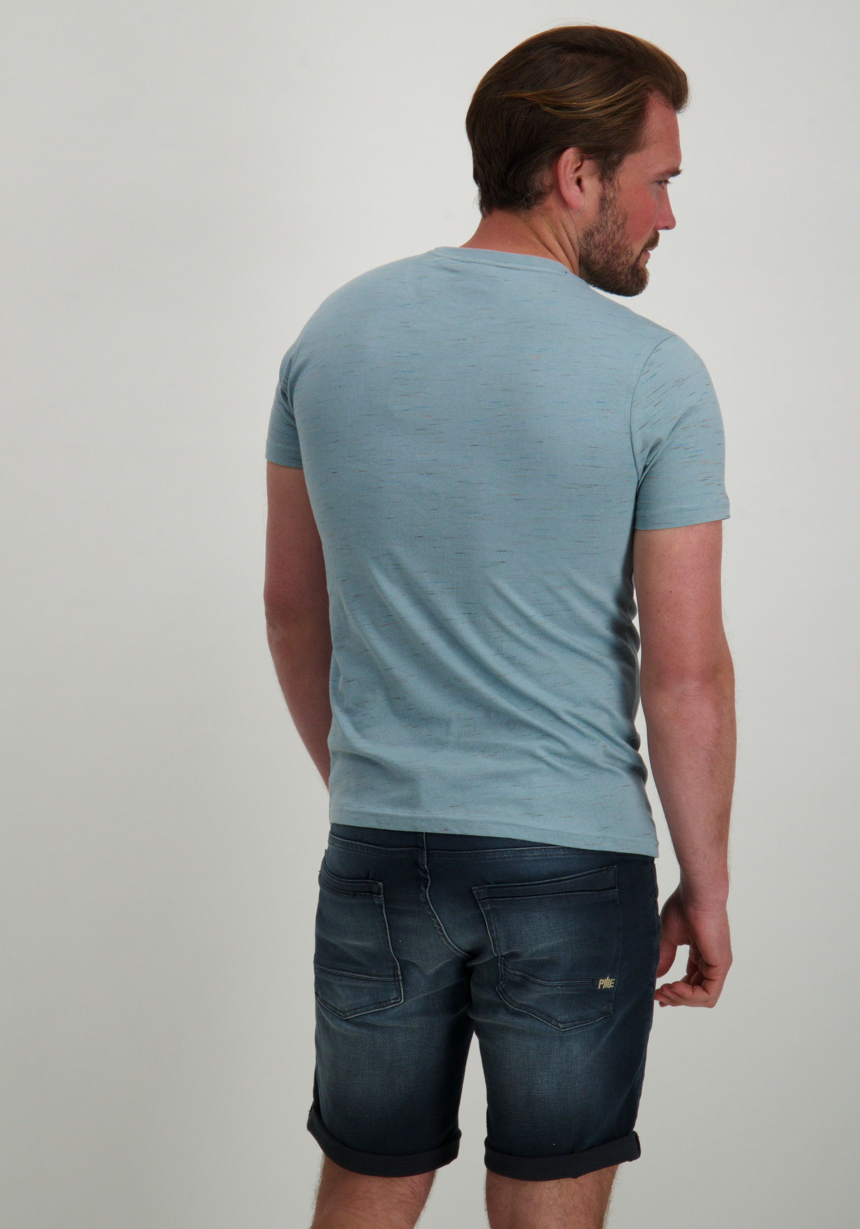 Petrol T-shirt M-1050-TSR641 Blauw