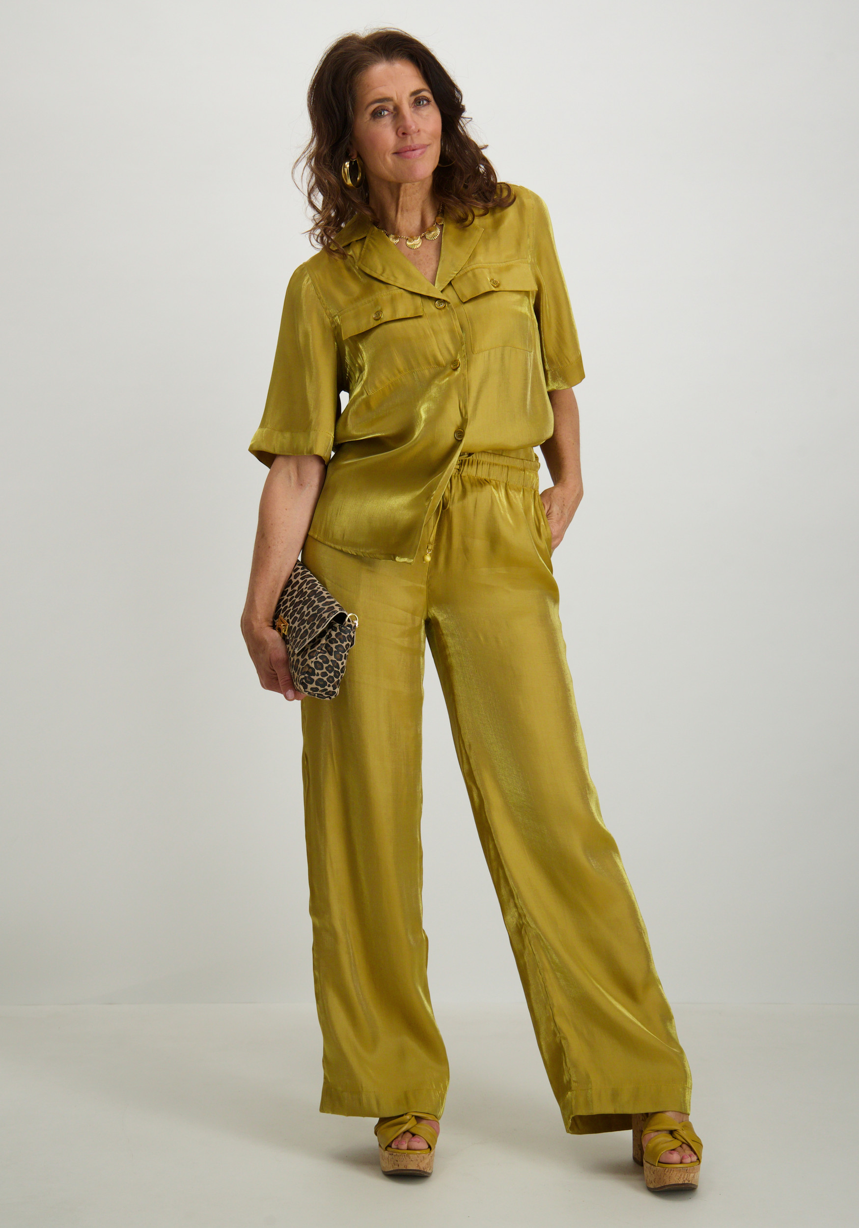 Tramontana Blouse Shimmer C16-16-301 Khaki