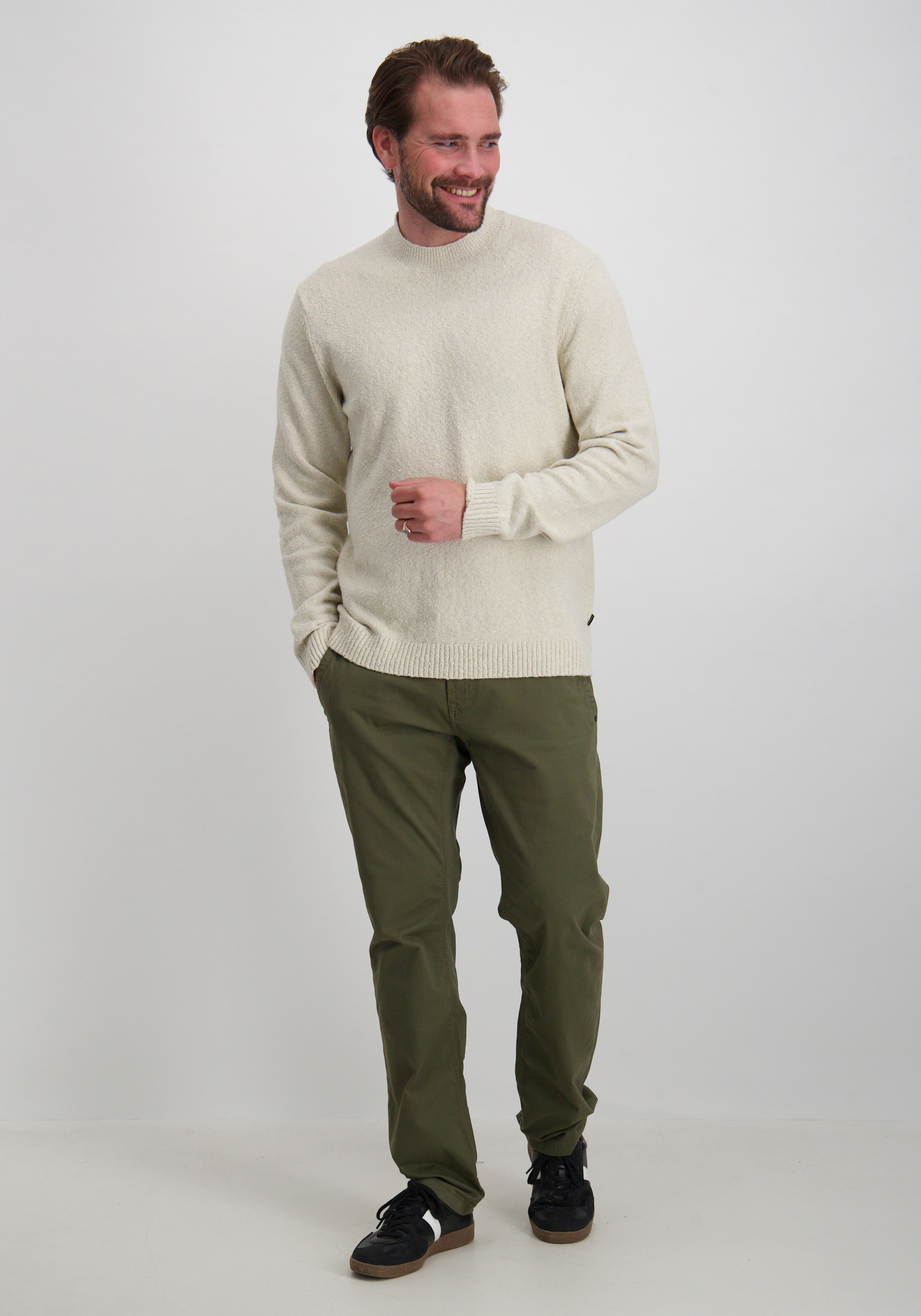 Jack & jones Trui Blamaverick 12286144 Wolwit-ecru