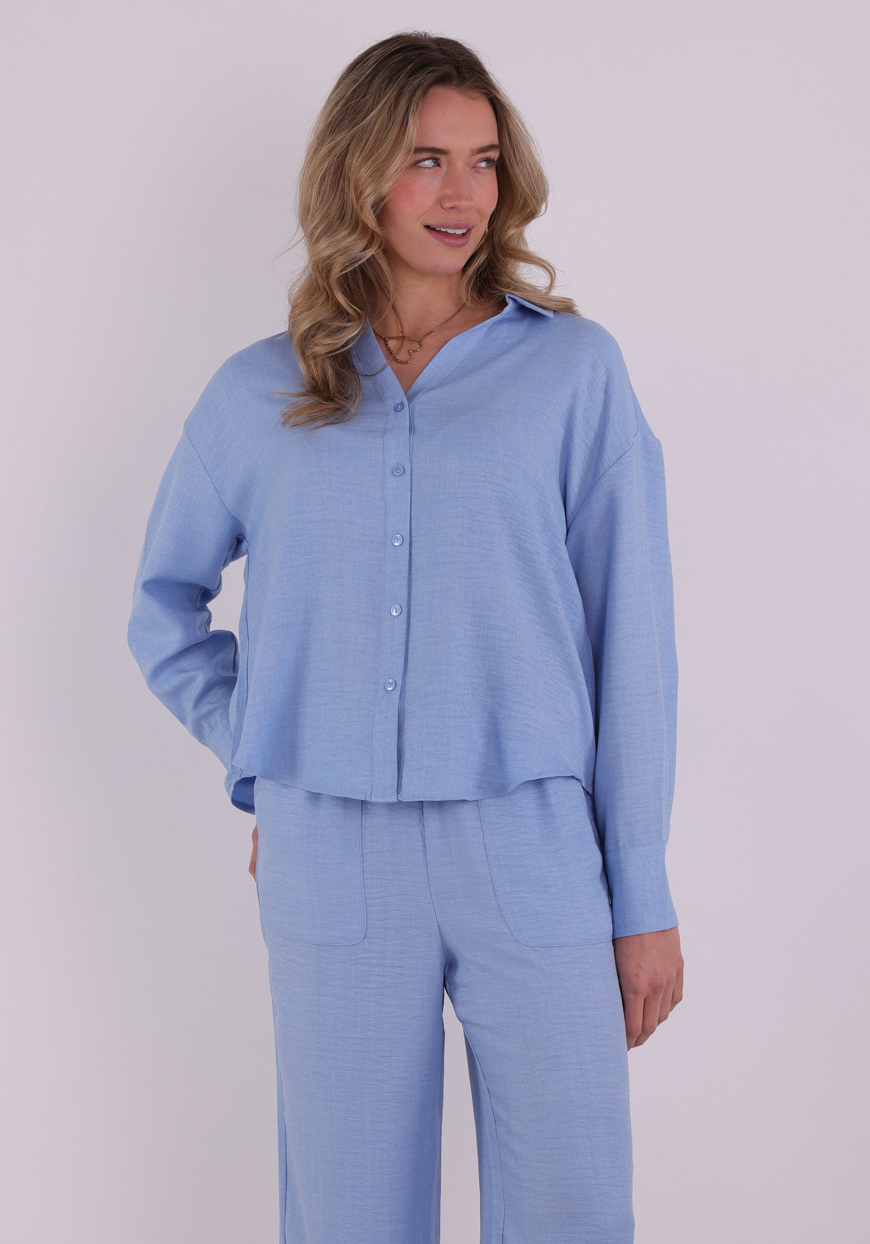 Vero moda Blouse Melaney queeny 10316389 Licht blauw