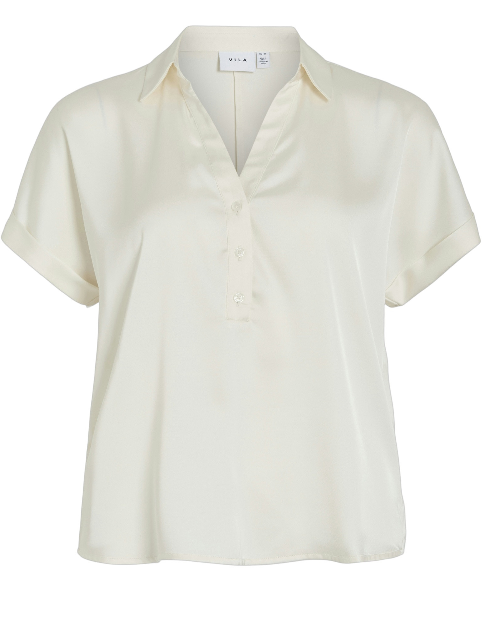 Vila Blouse Enna Ravenna 14107405 Wolwit-ecru