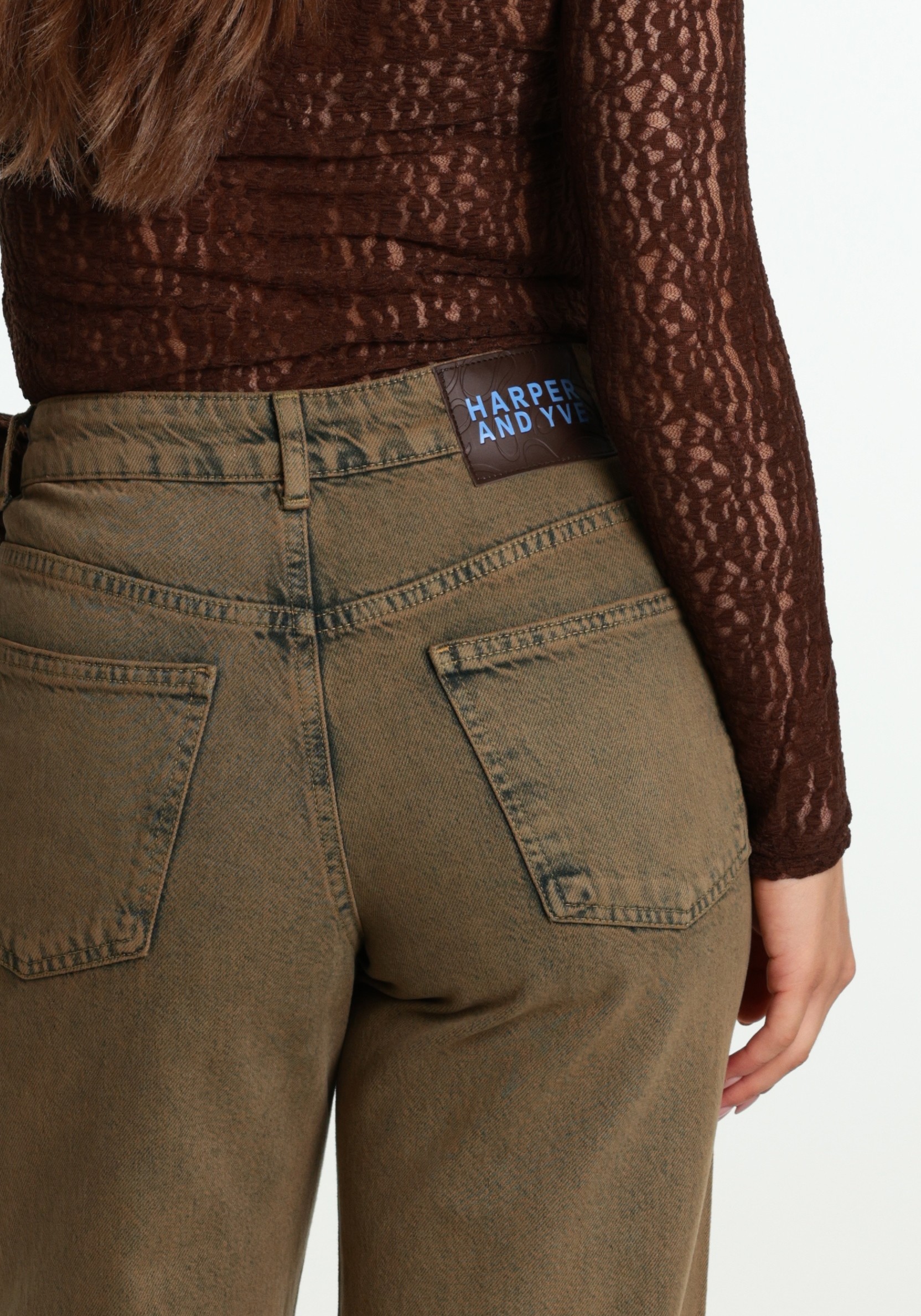 Harper & Yve Jeans Mayra AW6D105 Donker beige
