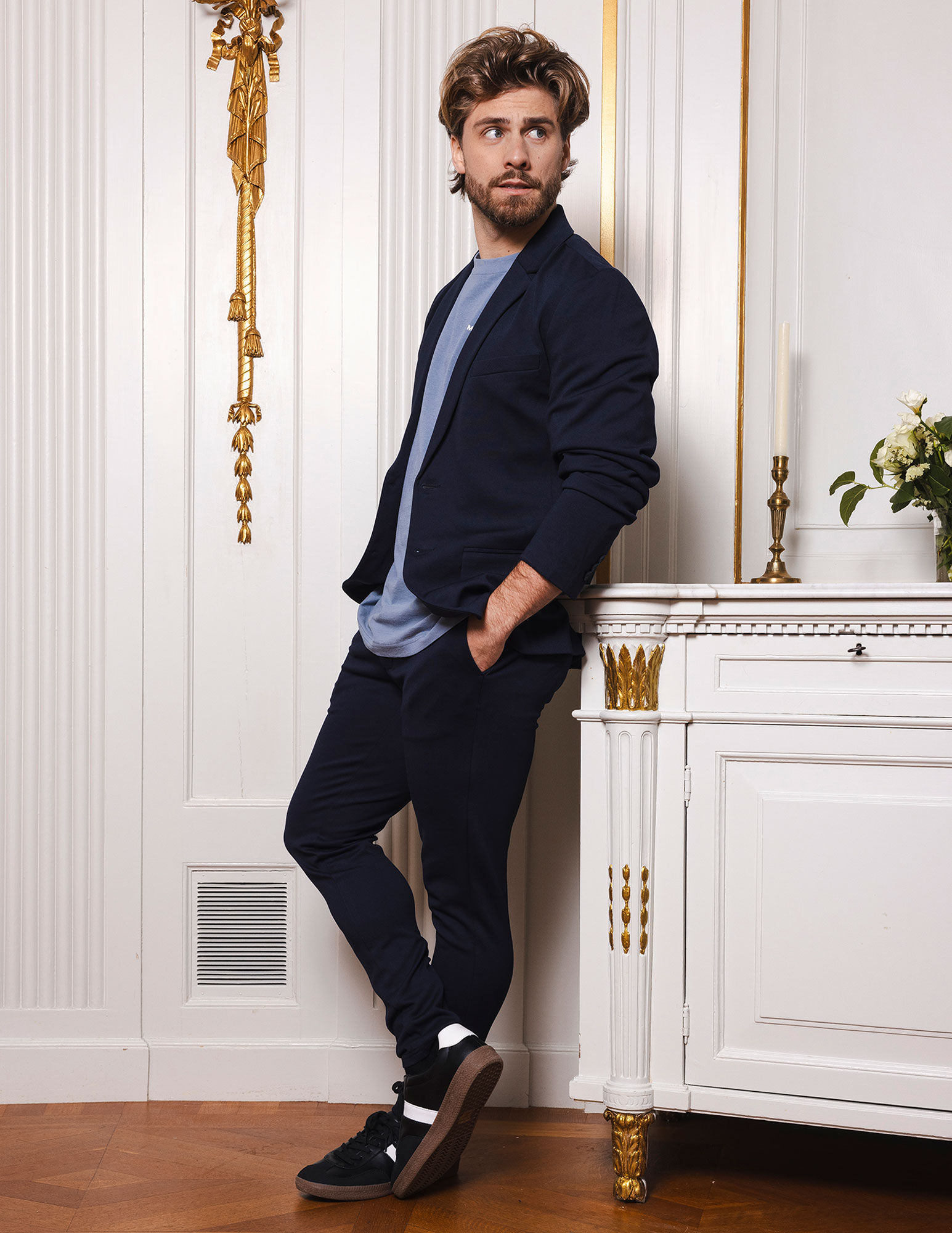 ONLY & SONS Pantalon Mark 22010209 Donker blauw