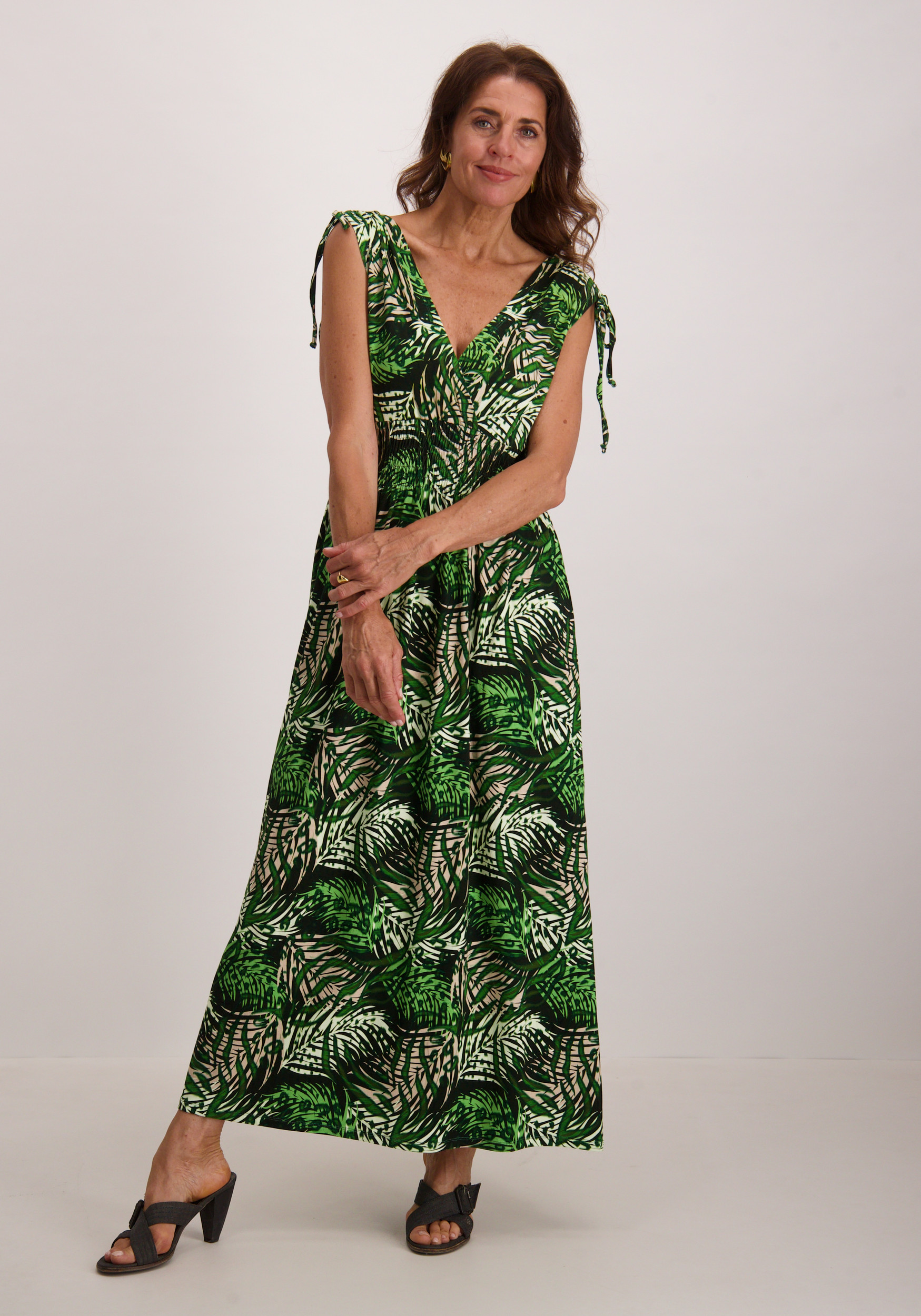 Geisha Lange jurk 57367-60 MILA Licht groen