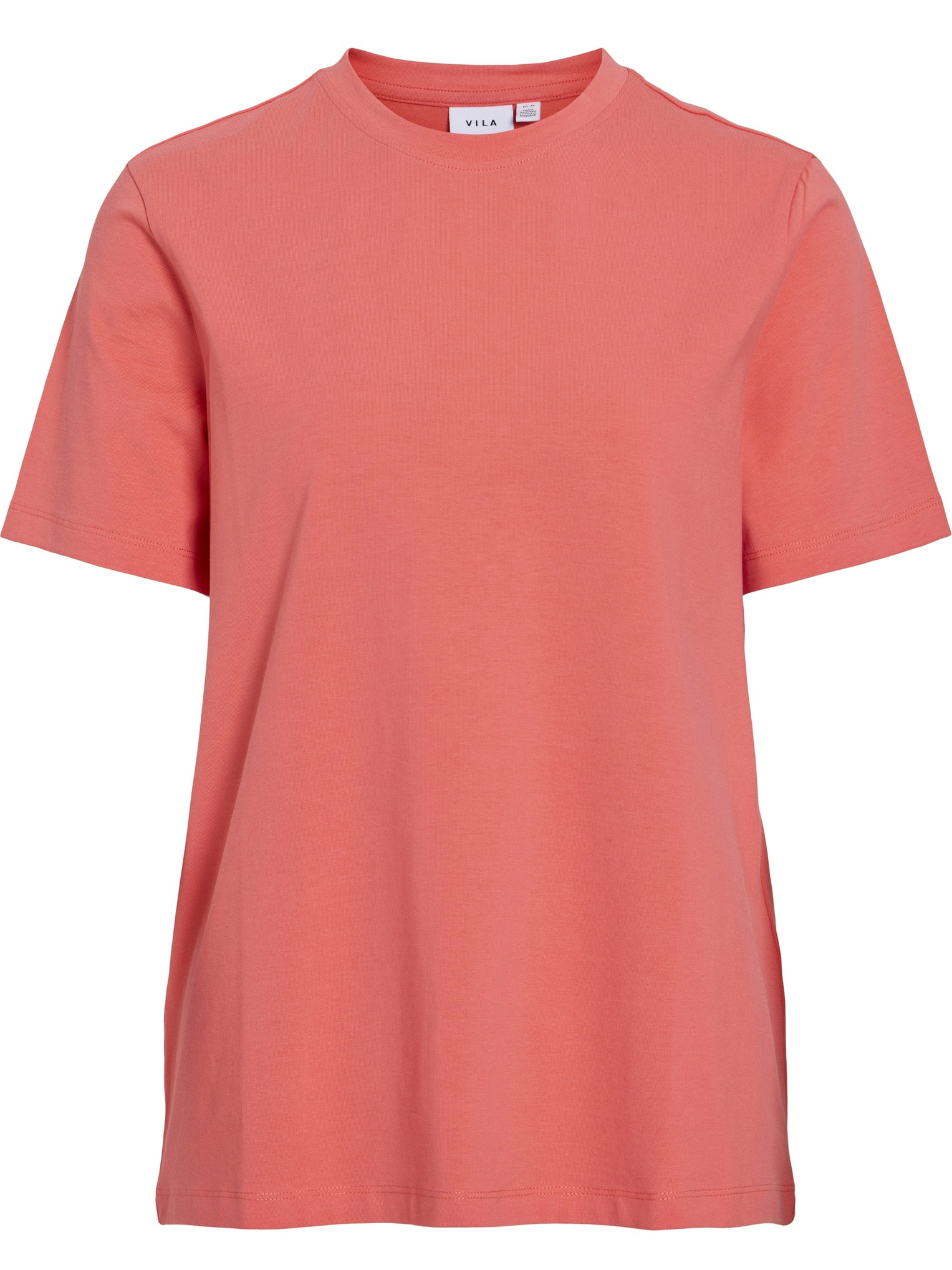 Vila T-shirt Nora 14103448 Koraal