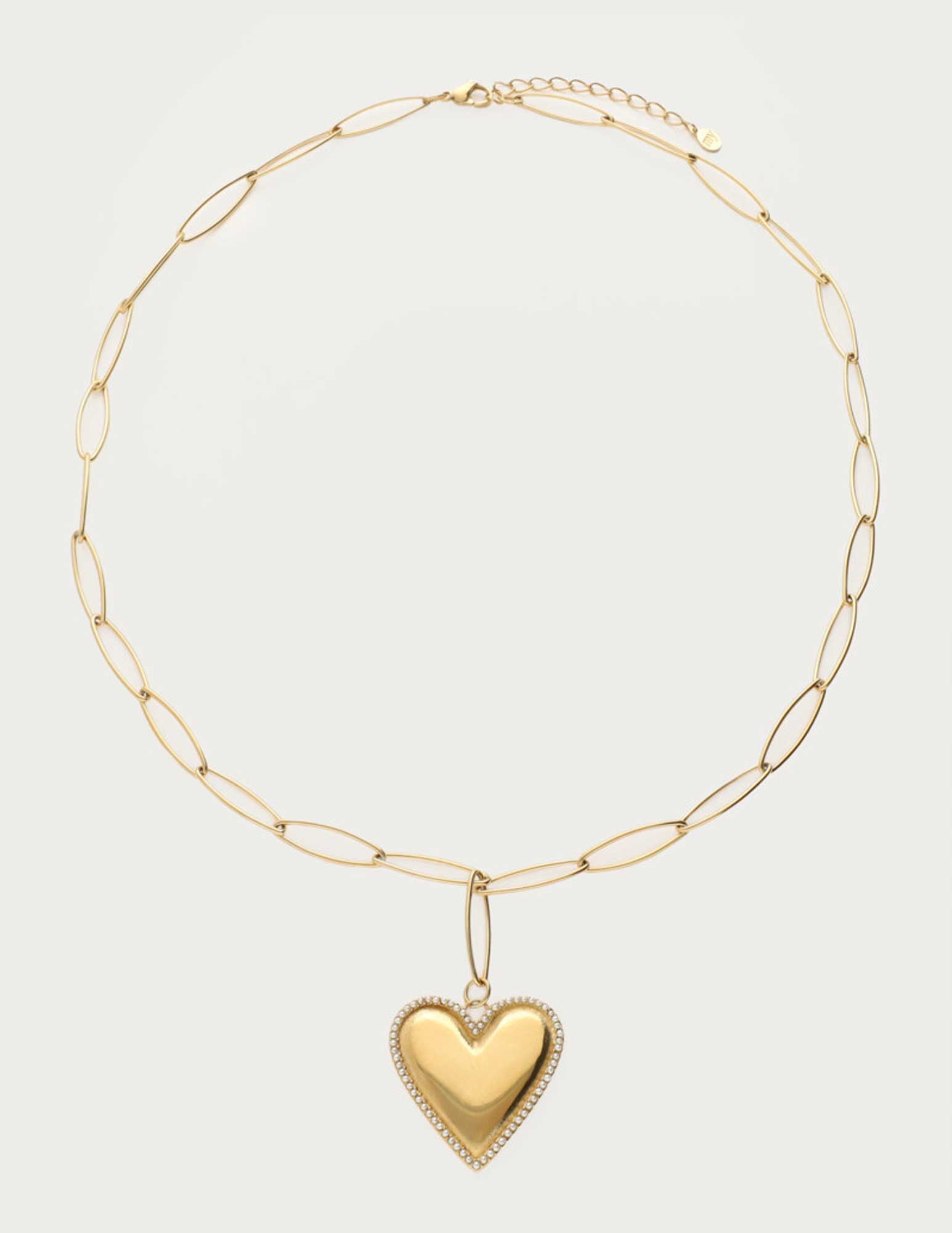 My Jewellery Heart pearls chain ketting MJ13060 Goud