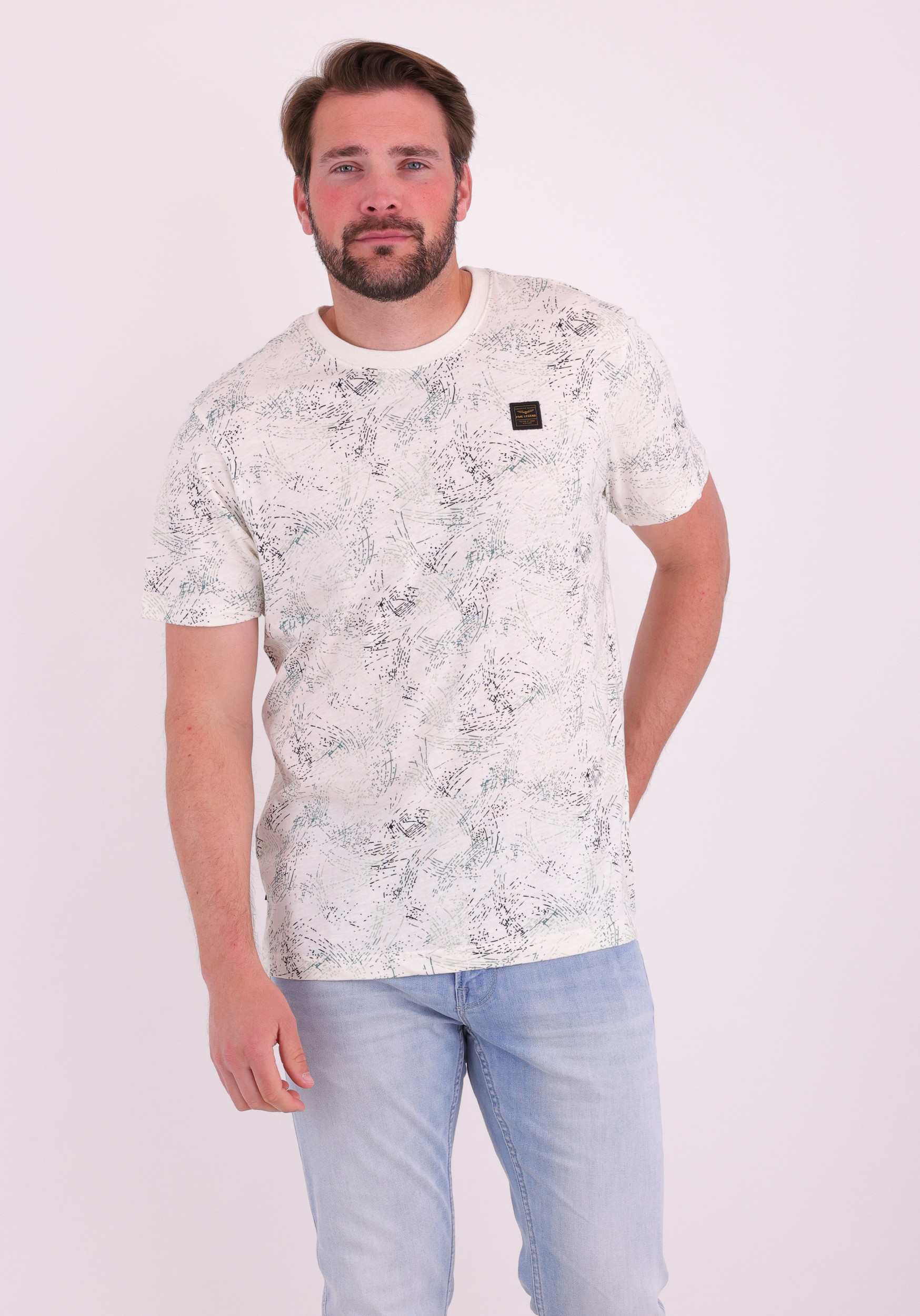 PME Legend T-shirt print  PTSS2604588 Wit