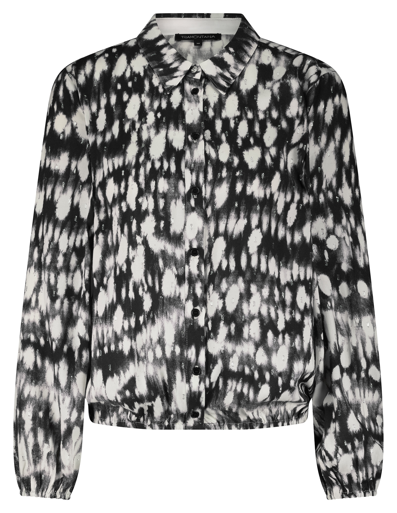 Tramontana Blouse louded dots C39-18-301 Zwart/Wit