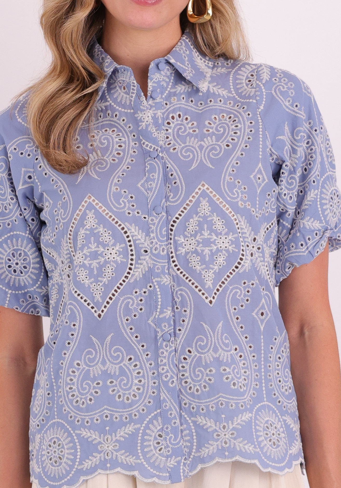Lofty Manner Blouse Marianne RD15 Blauw