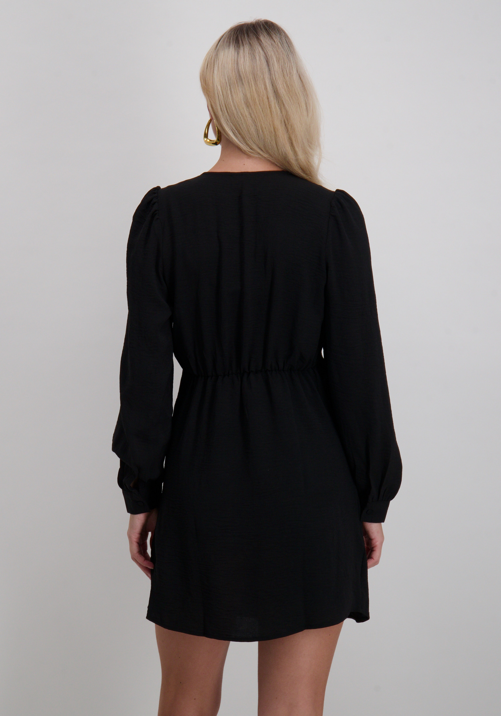 Vero moda Jurk Carla foil 10335942 Zwart