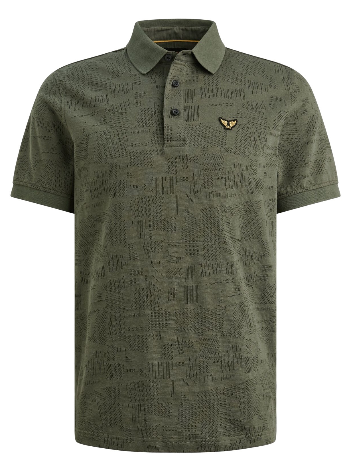 PME Legend Polo Jacquard PPSS2603883 Donker groen