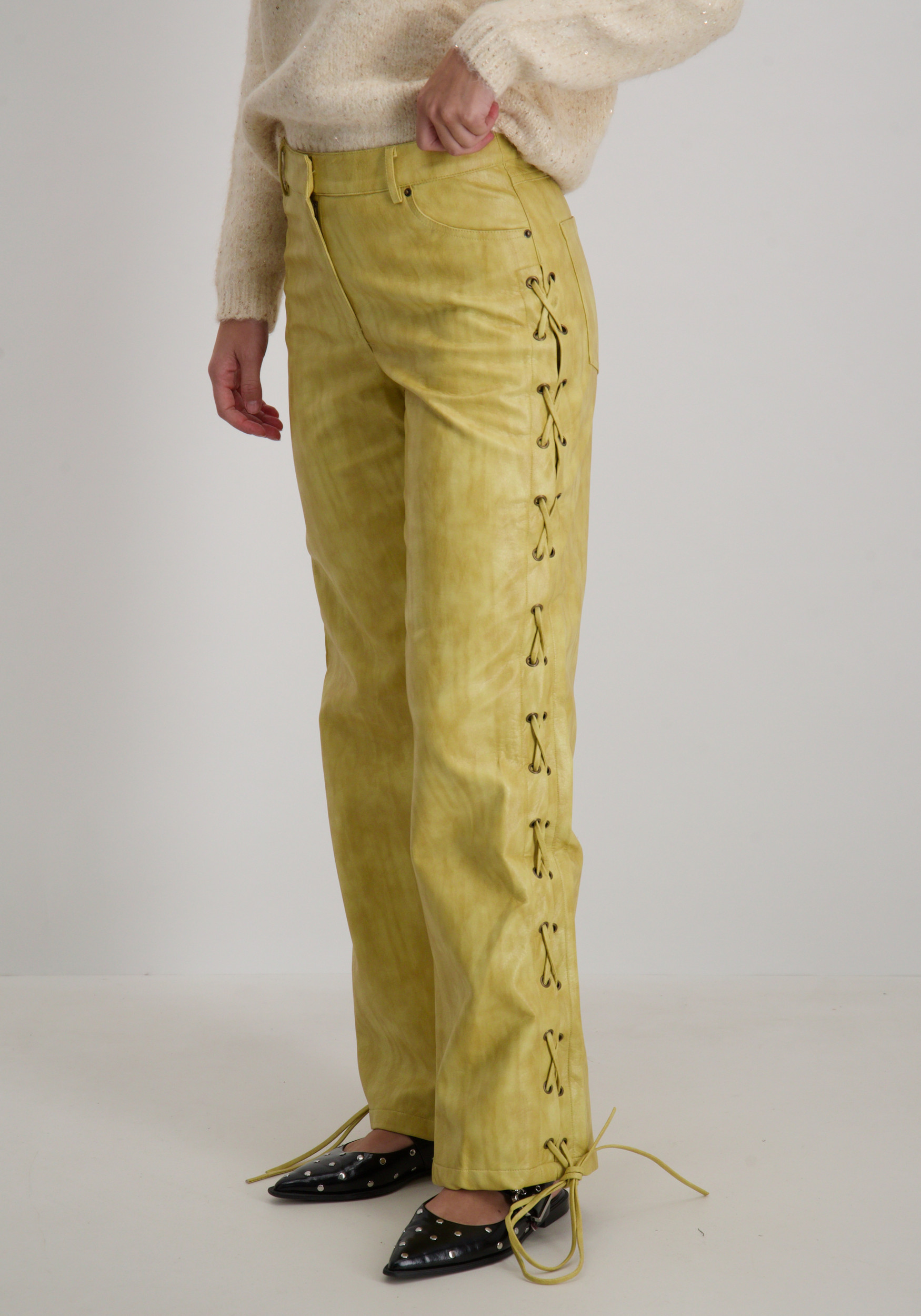 Harper & Yve Broek Sally DW25P111 Geel