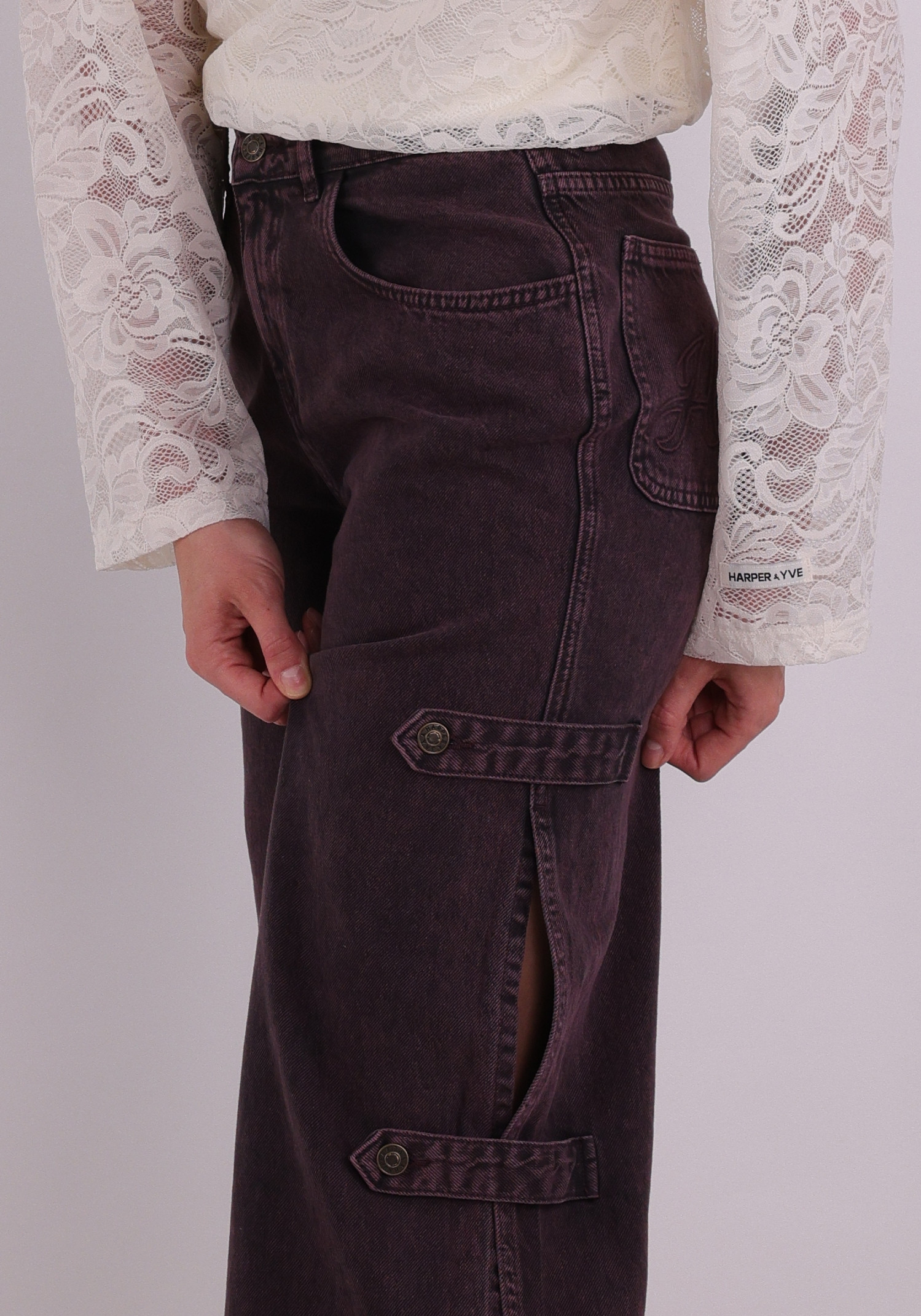 Harper & Yve Broek Bella SS6D100 Donker Paars