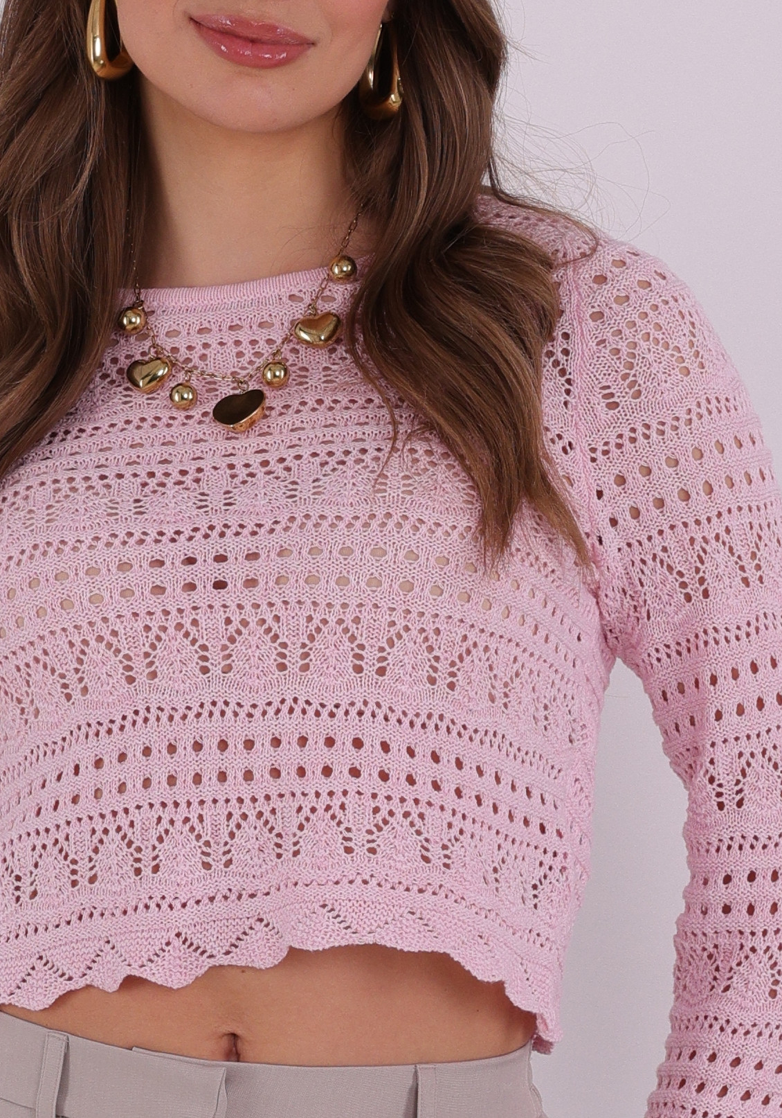 Only Trui Elke 15363049 Licht rose