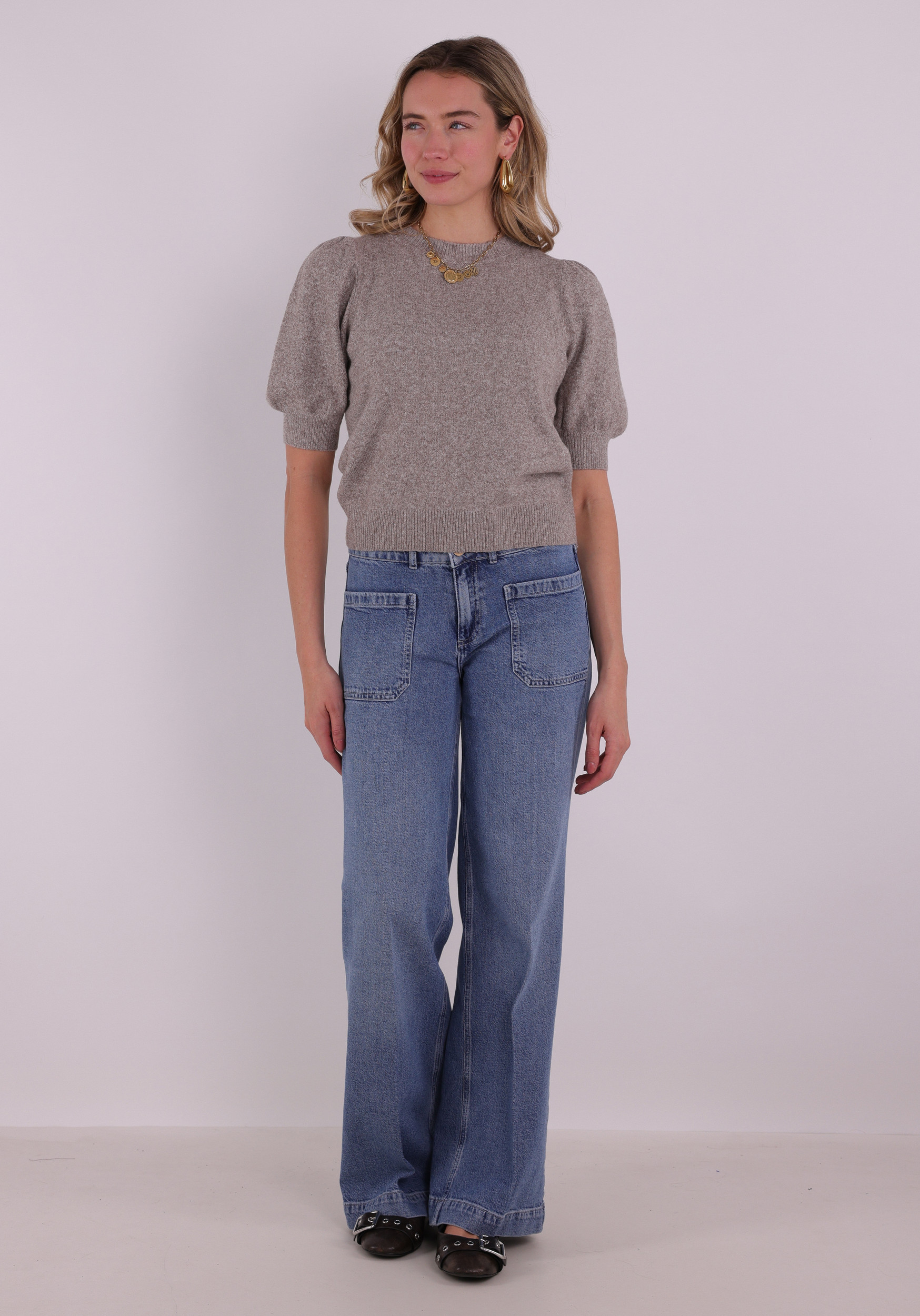 VERO MODA Trui Doffy 10278313 Licht bruin