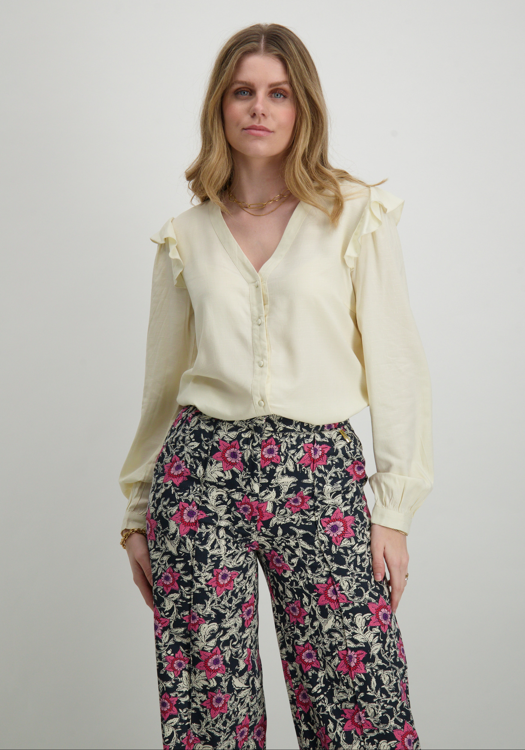 Vila Blouse Destina 14101043 Wolwit-ecru