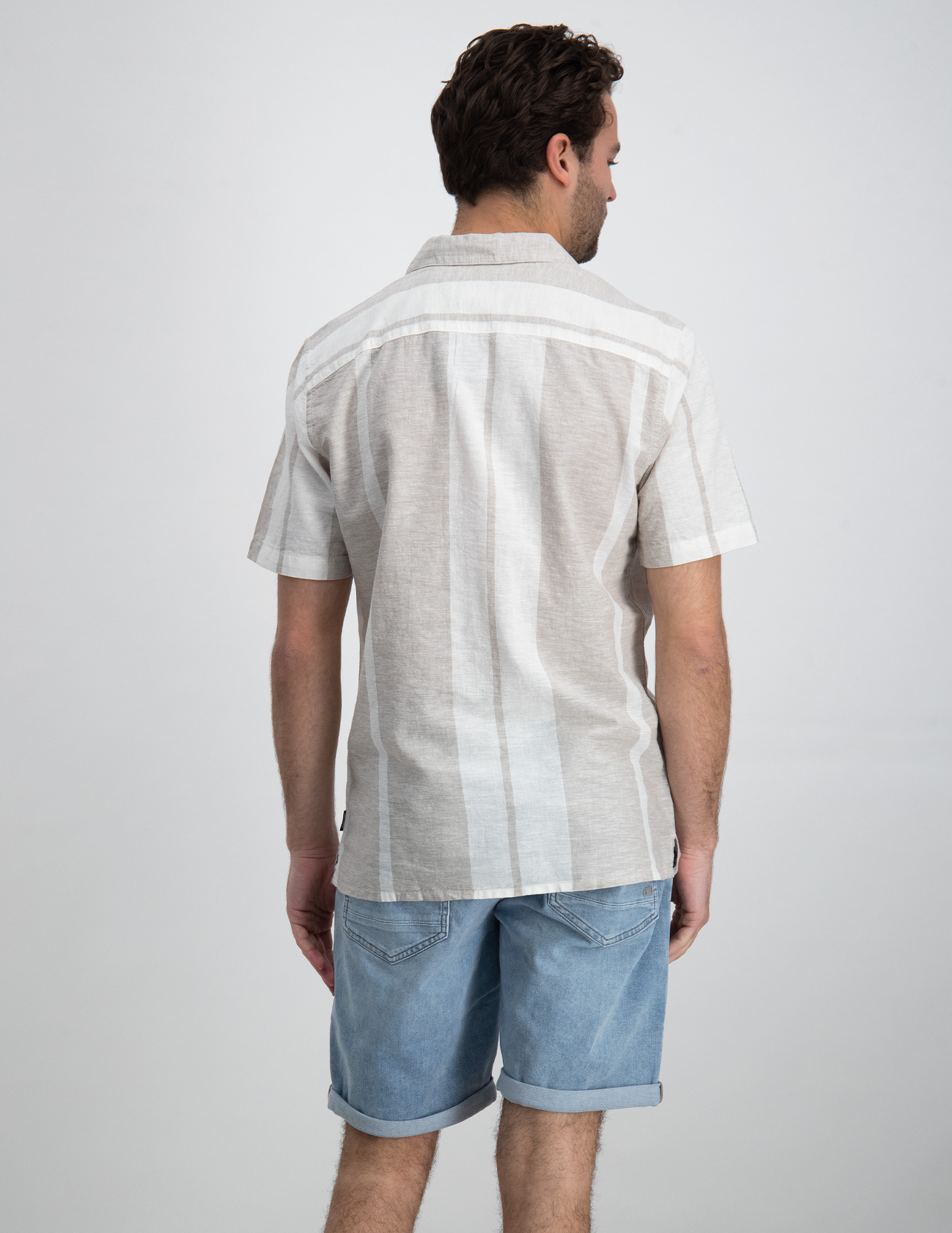 ONLY & SONS Overhemd Caiden met strepen 22026109 Khaki