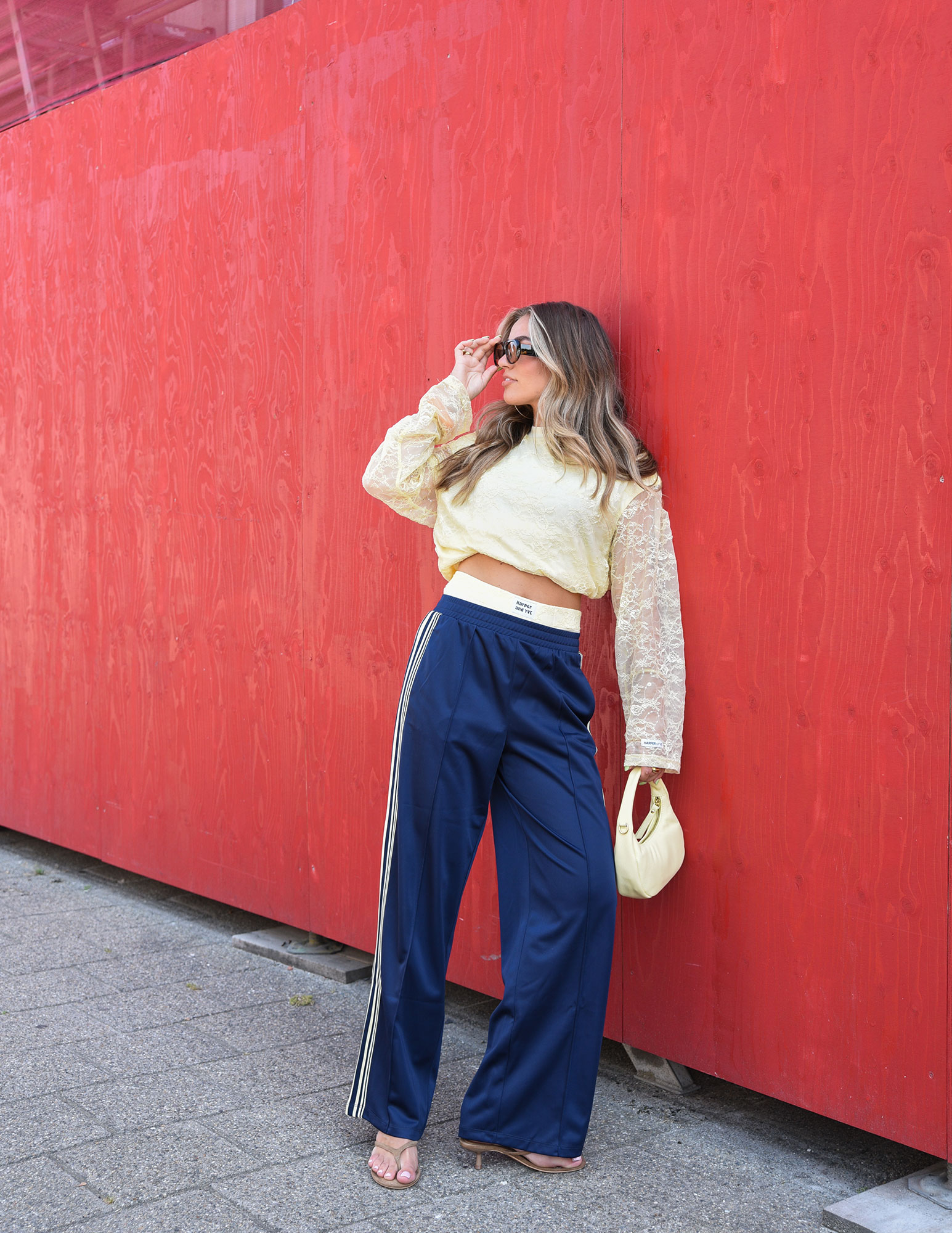 ONLY Broek Rox 15380277 Donker blauw