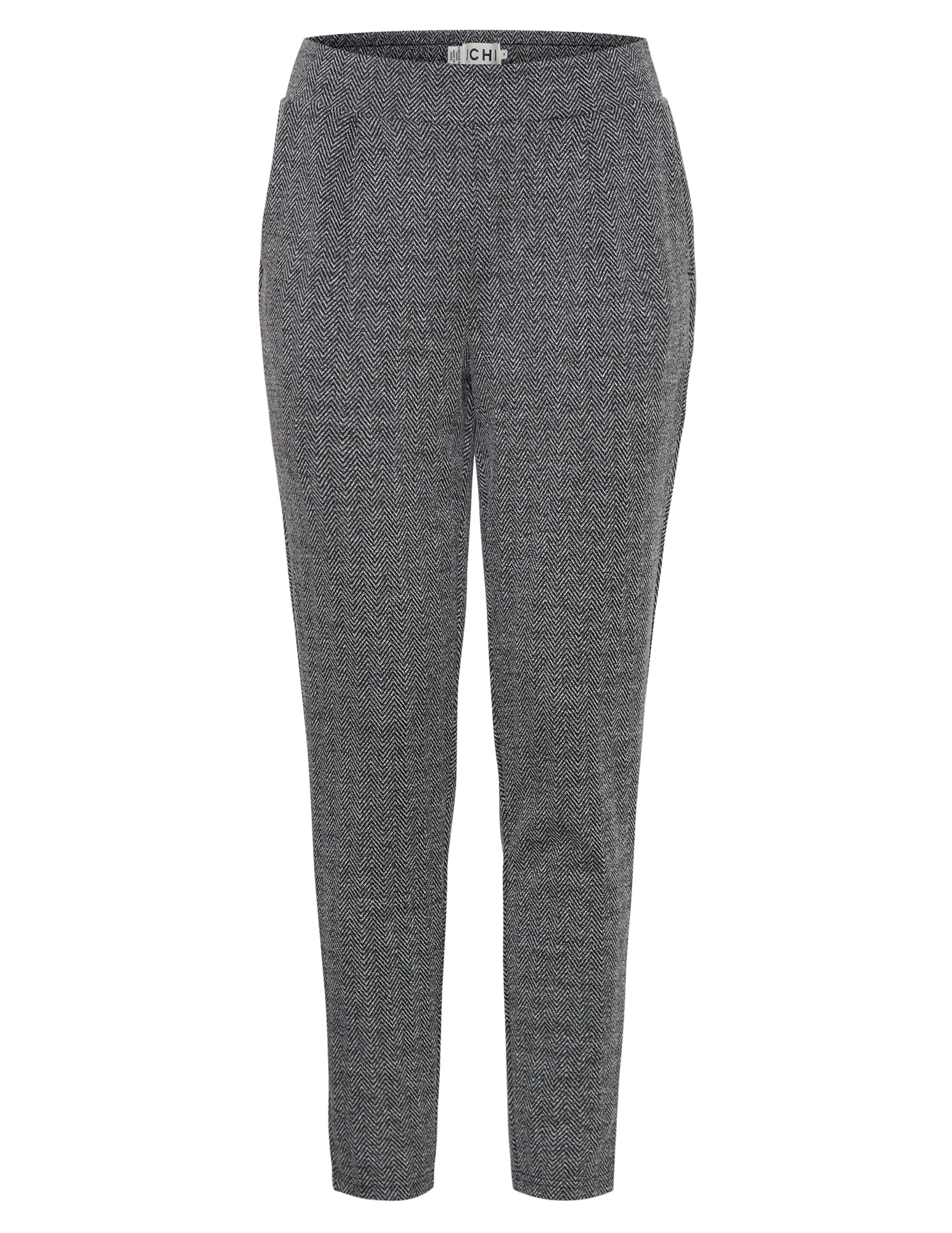 Ichi Broek Kate Jacquard 20121601 Zwart/Wit