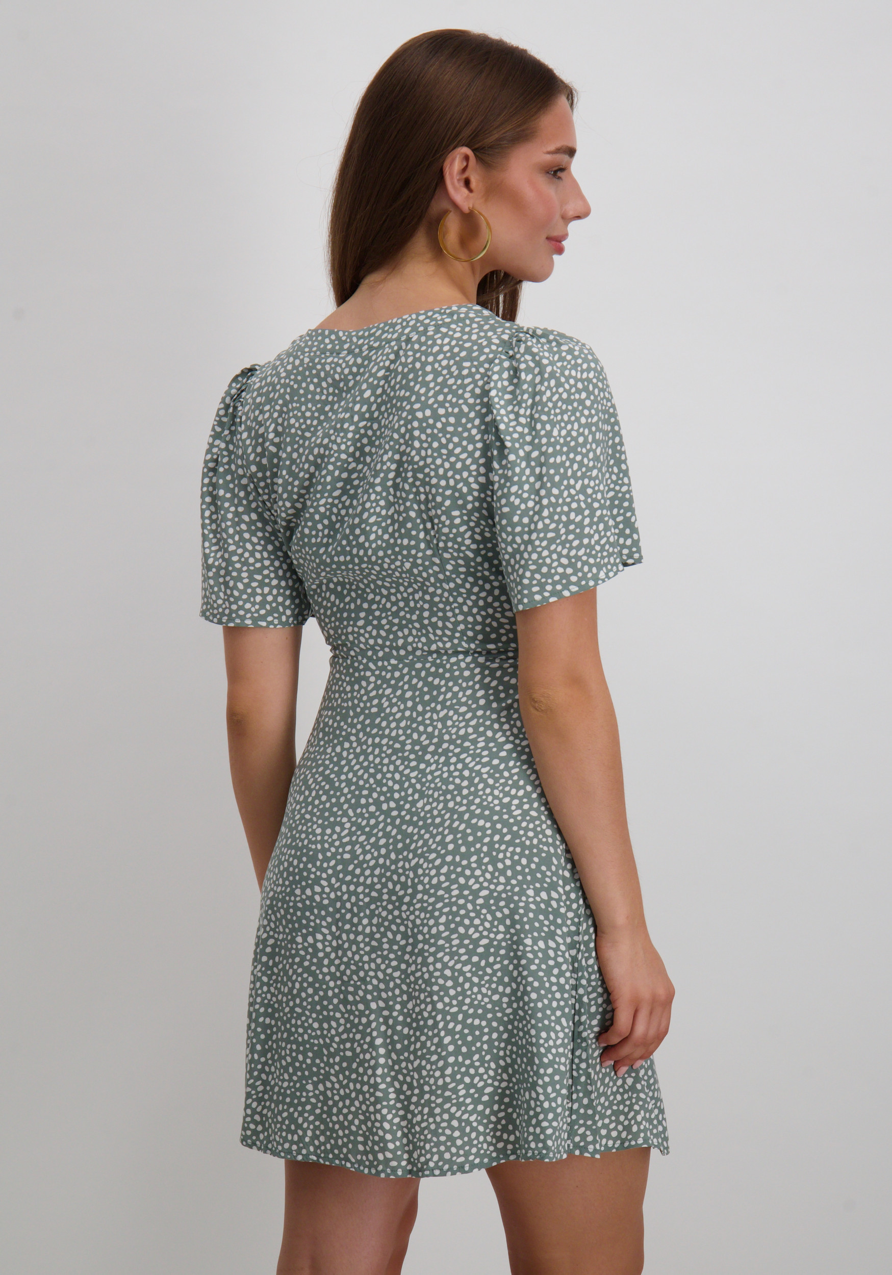 Vero moda Jurk Alba 10292845 Midden groen