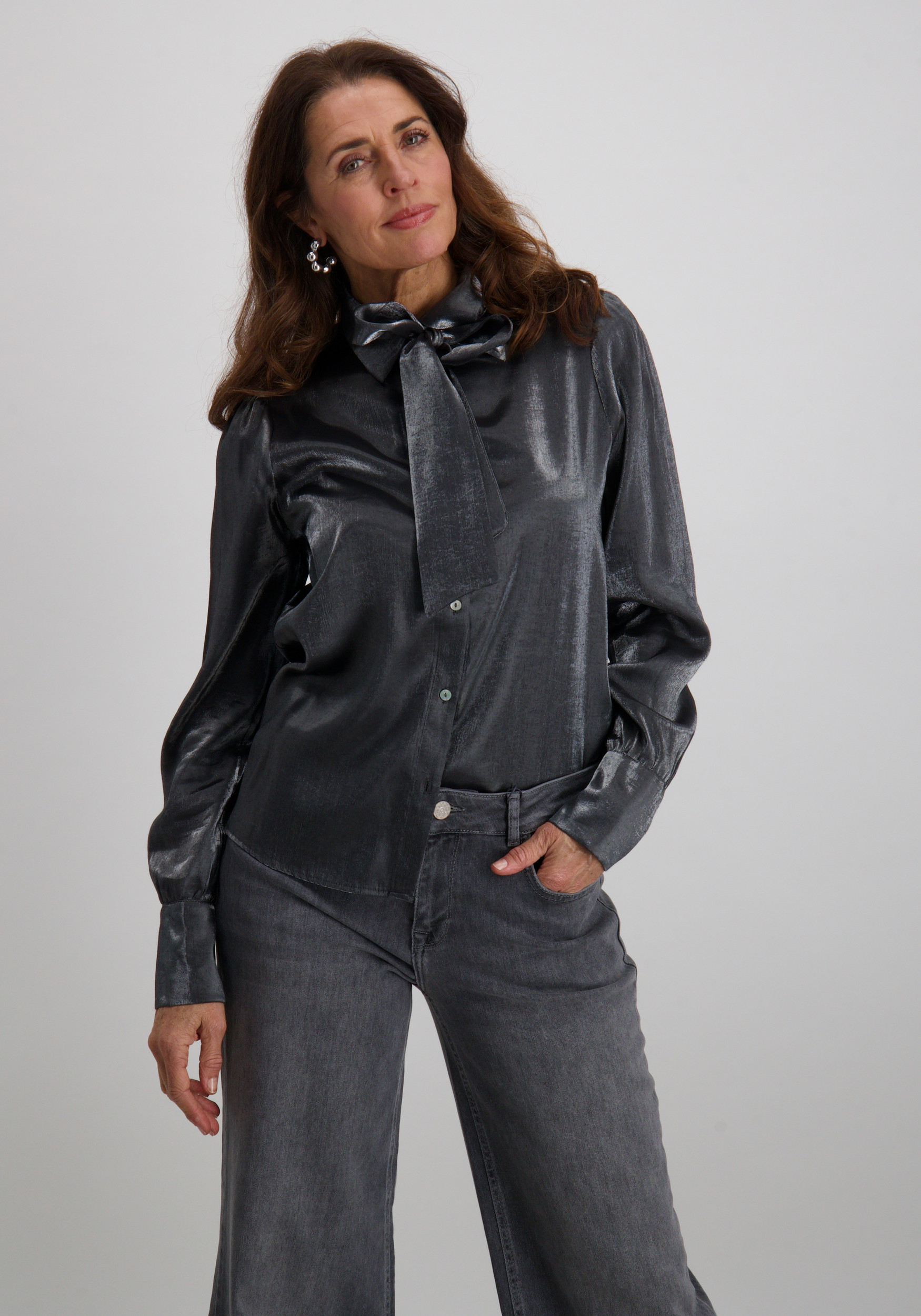 Geisha Blouse 53890-32 Zilver