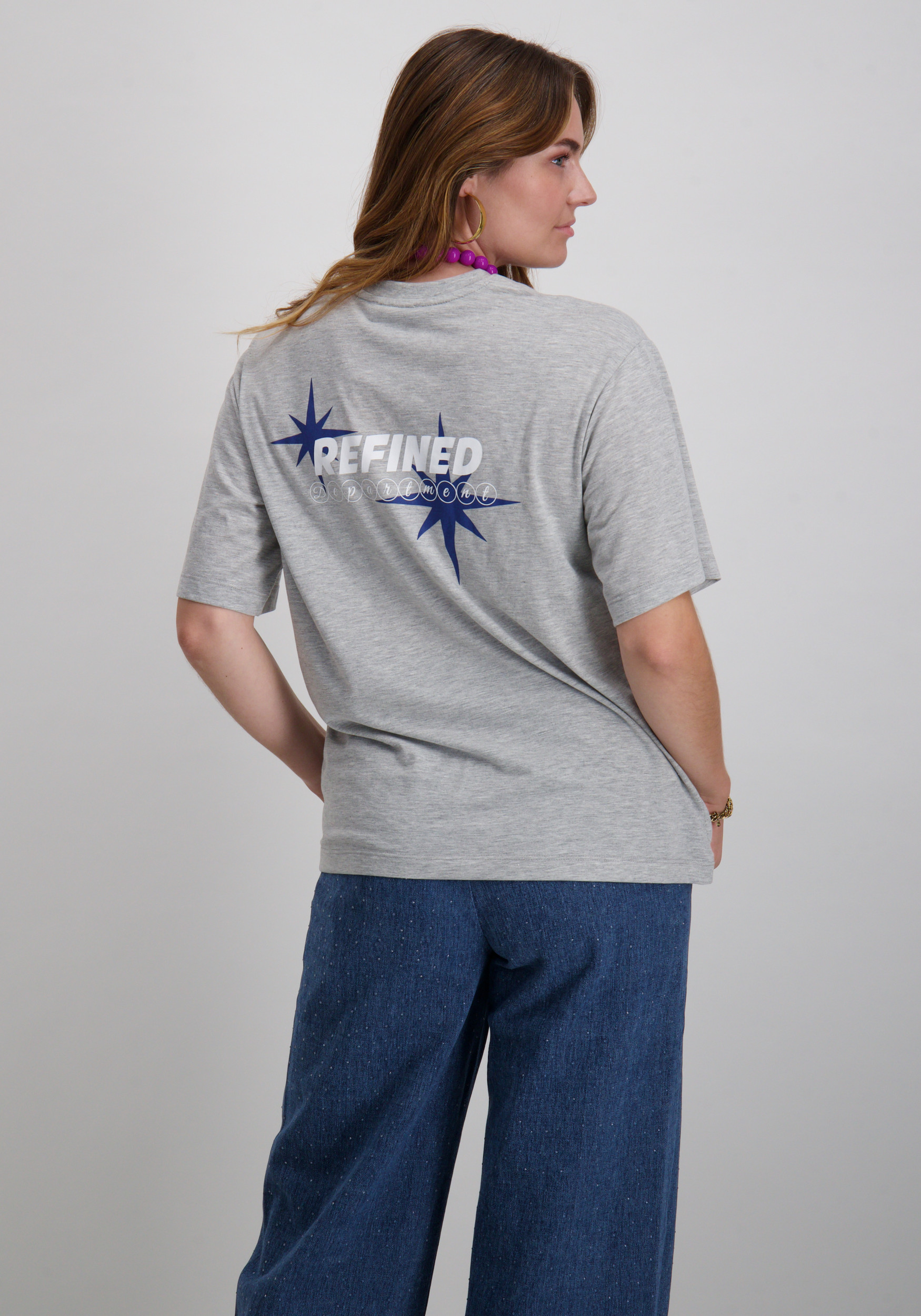 Refined Department T-shirt Maggy R2508713732 Grijs