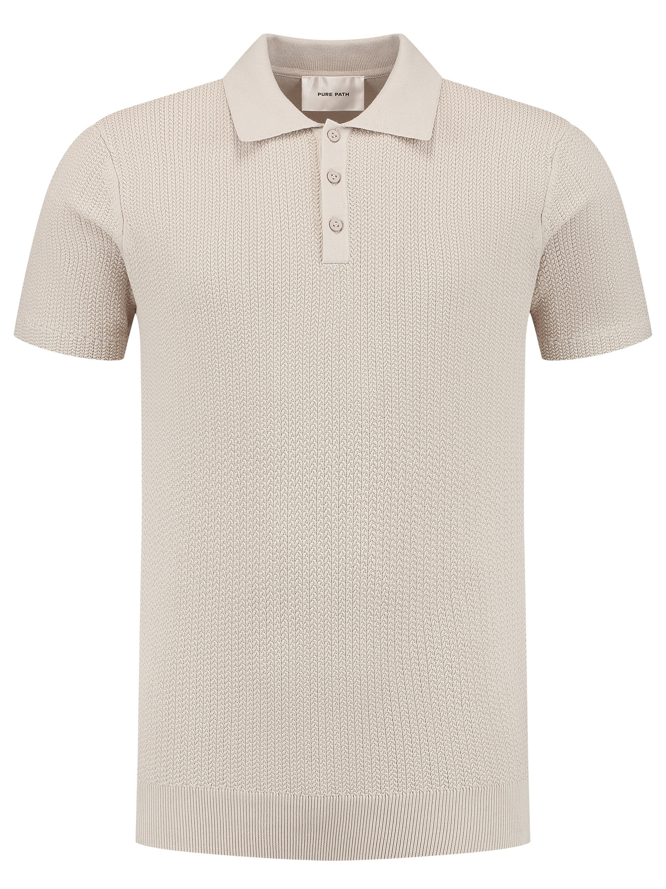 Pure White Polo 25010815 Zand