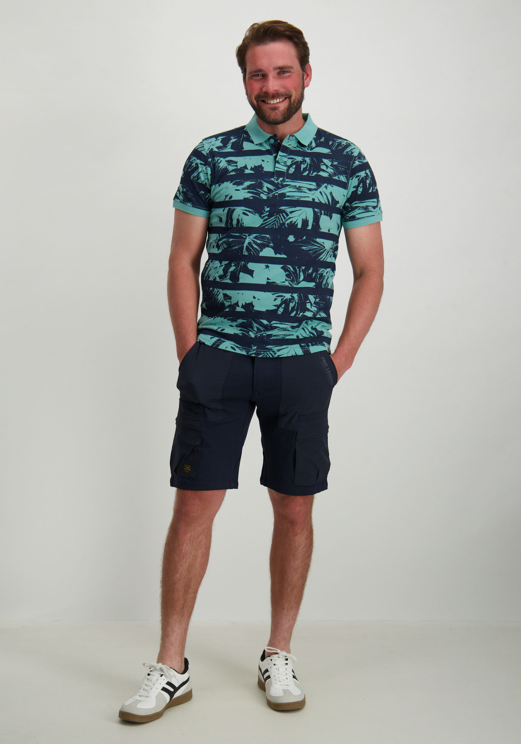 PME Legend Korte broek Airylon cargo PSH2504691 Donker blauw