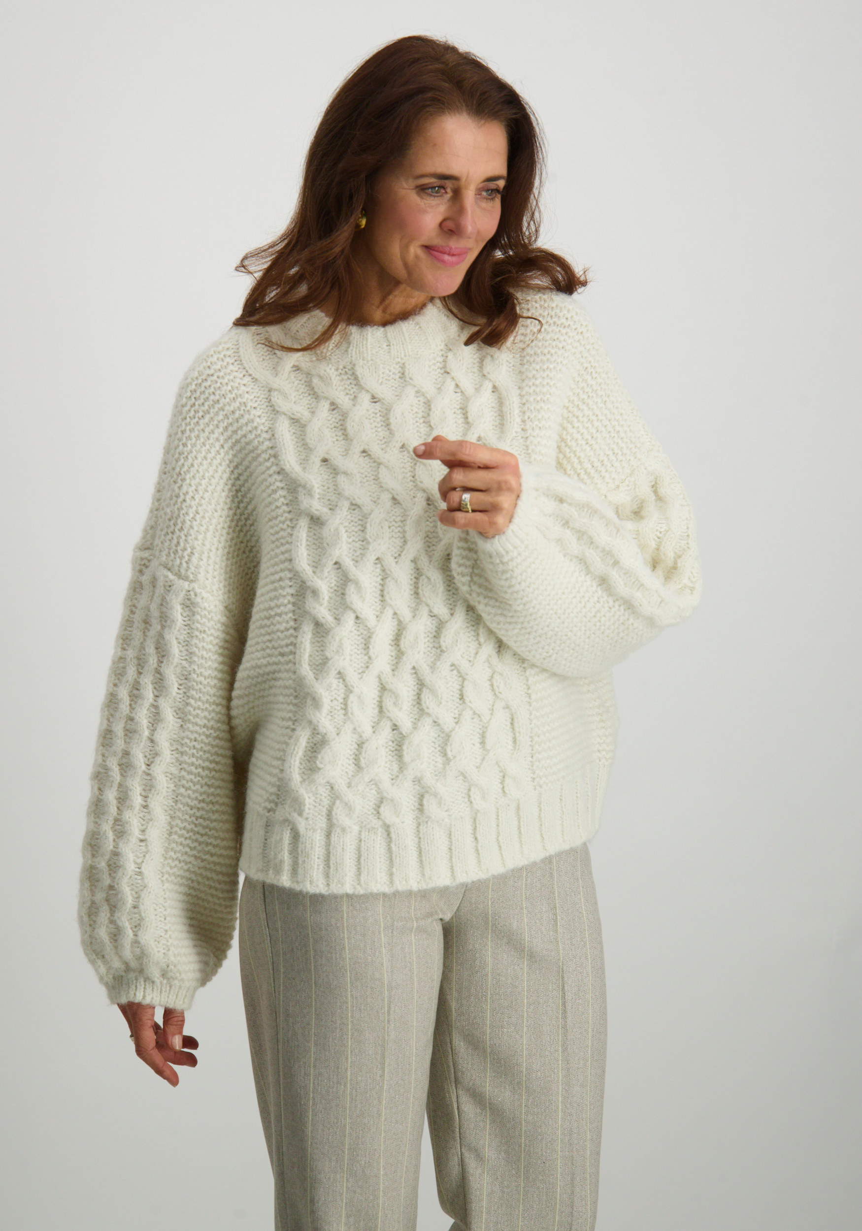 Vero moda Trui Newsvea 10314673 Ecru