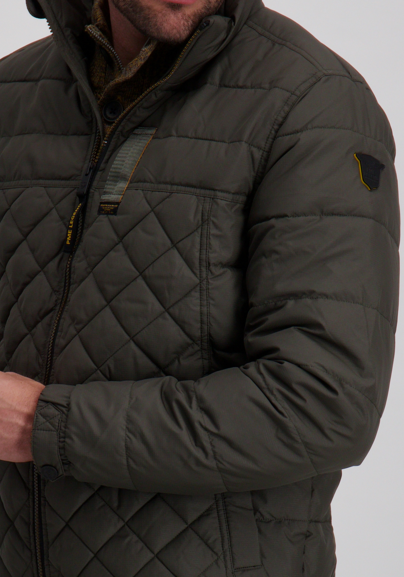 PME Legend Flightjacket Cargo PJA2508118 Donker groen