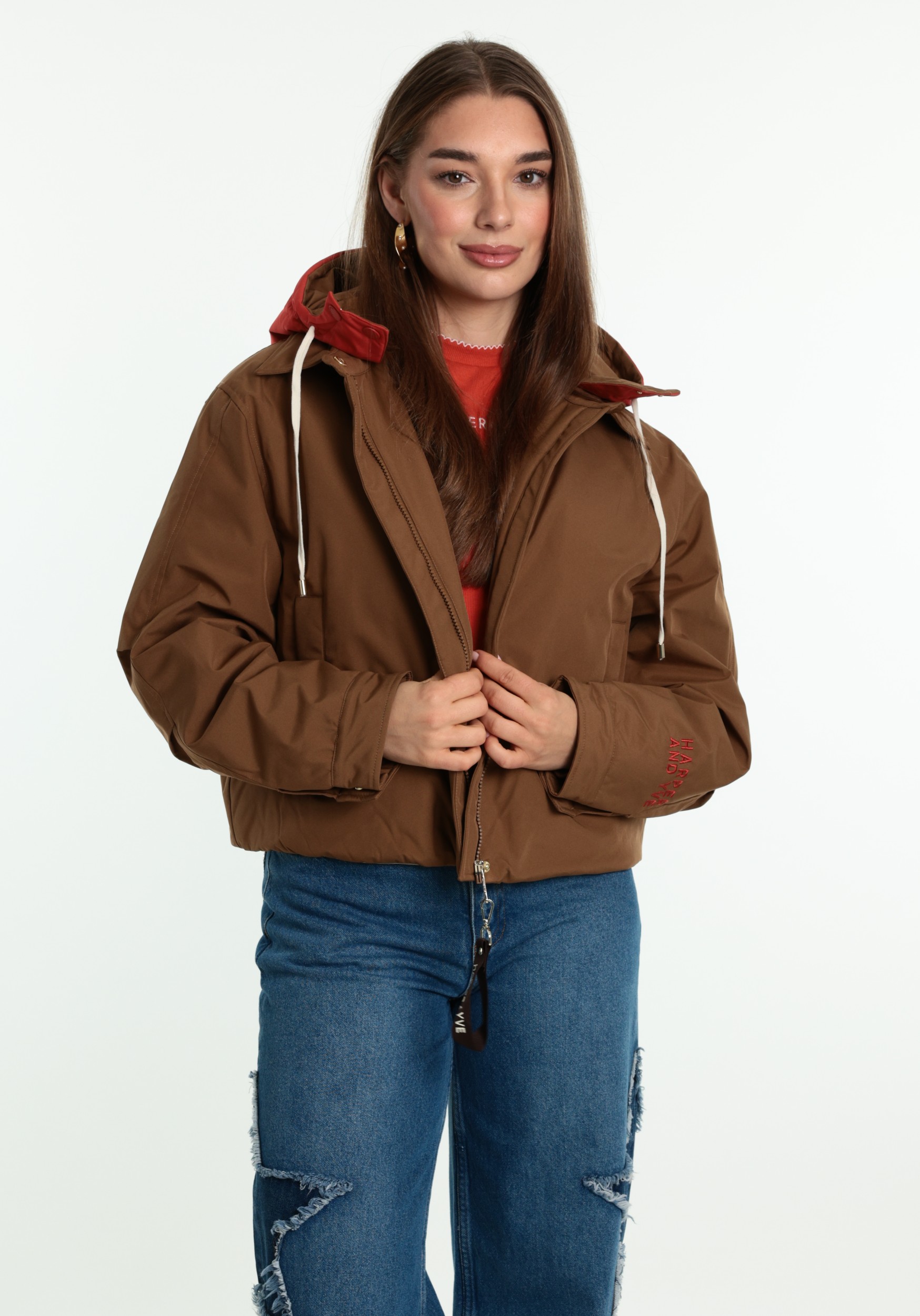 Harper & Yve Winterjas Rowley AW6N231 Midden bruin
