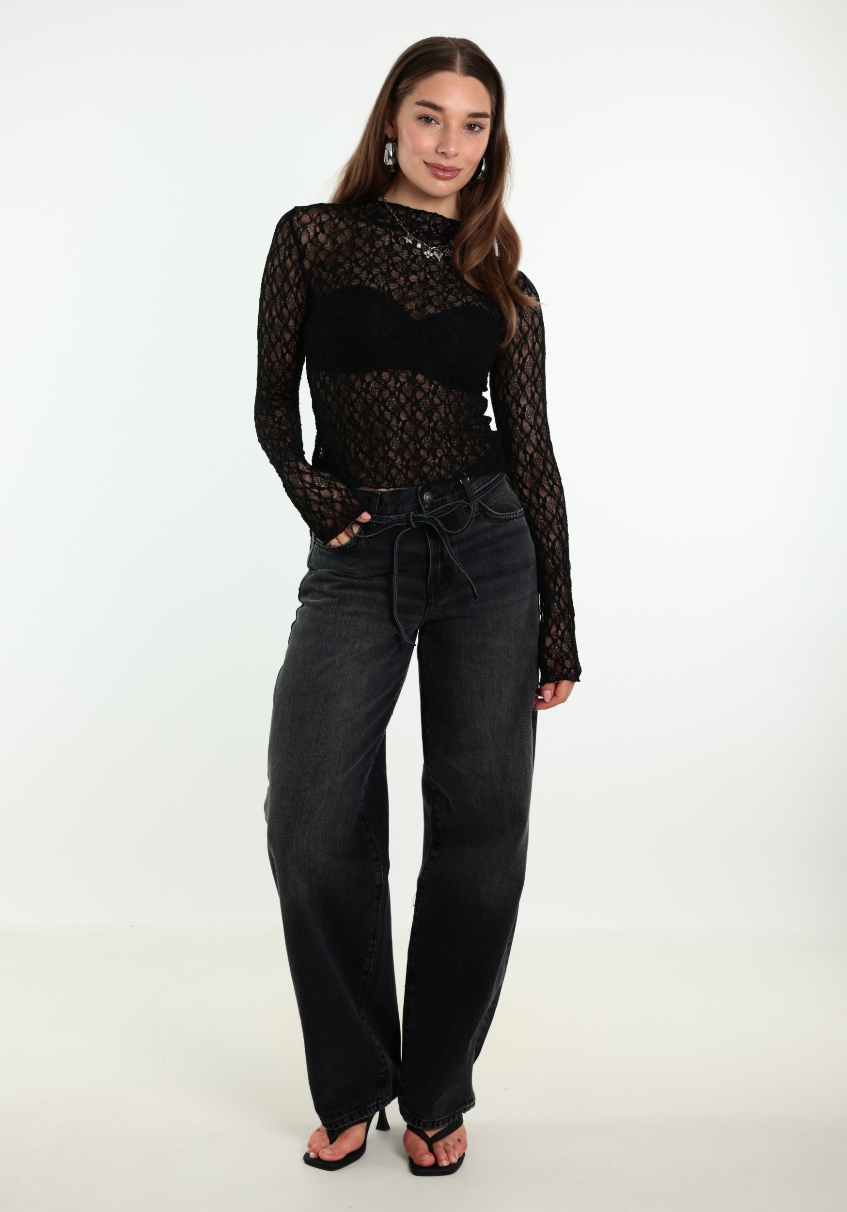 BELIEVE Top Lace B-92120-TOP Zwart