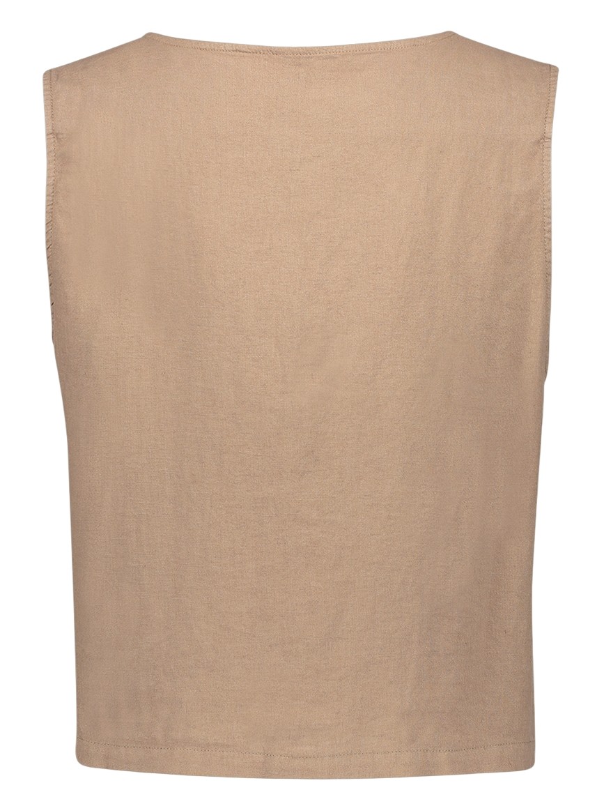 Geisha Gilet linnen 65391-70 Groen