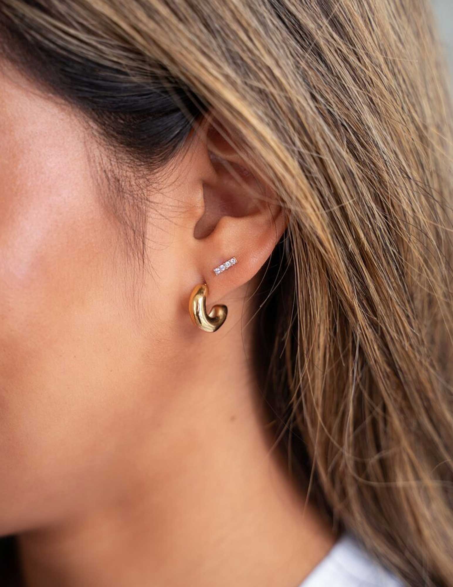 My Jewellery Studs met 4 strass steentjes MJ08522 Goud