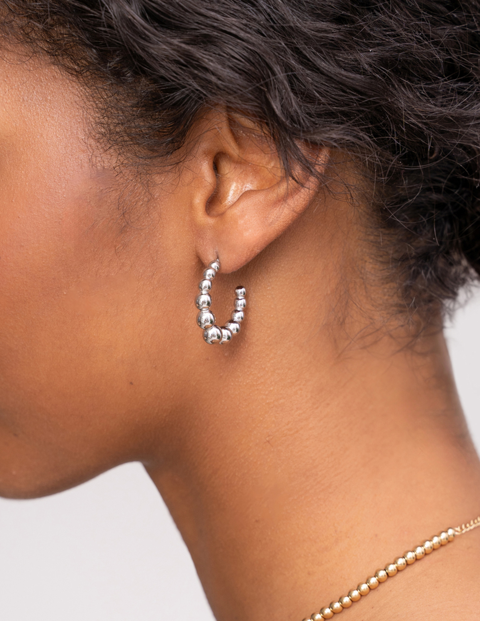 My Jewellery Bold oorbellen bubbel MJ11519 Zilver