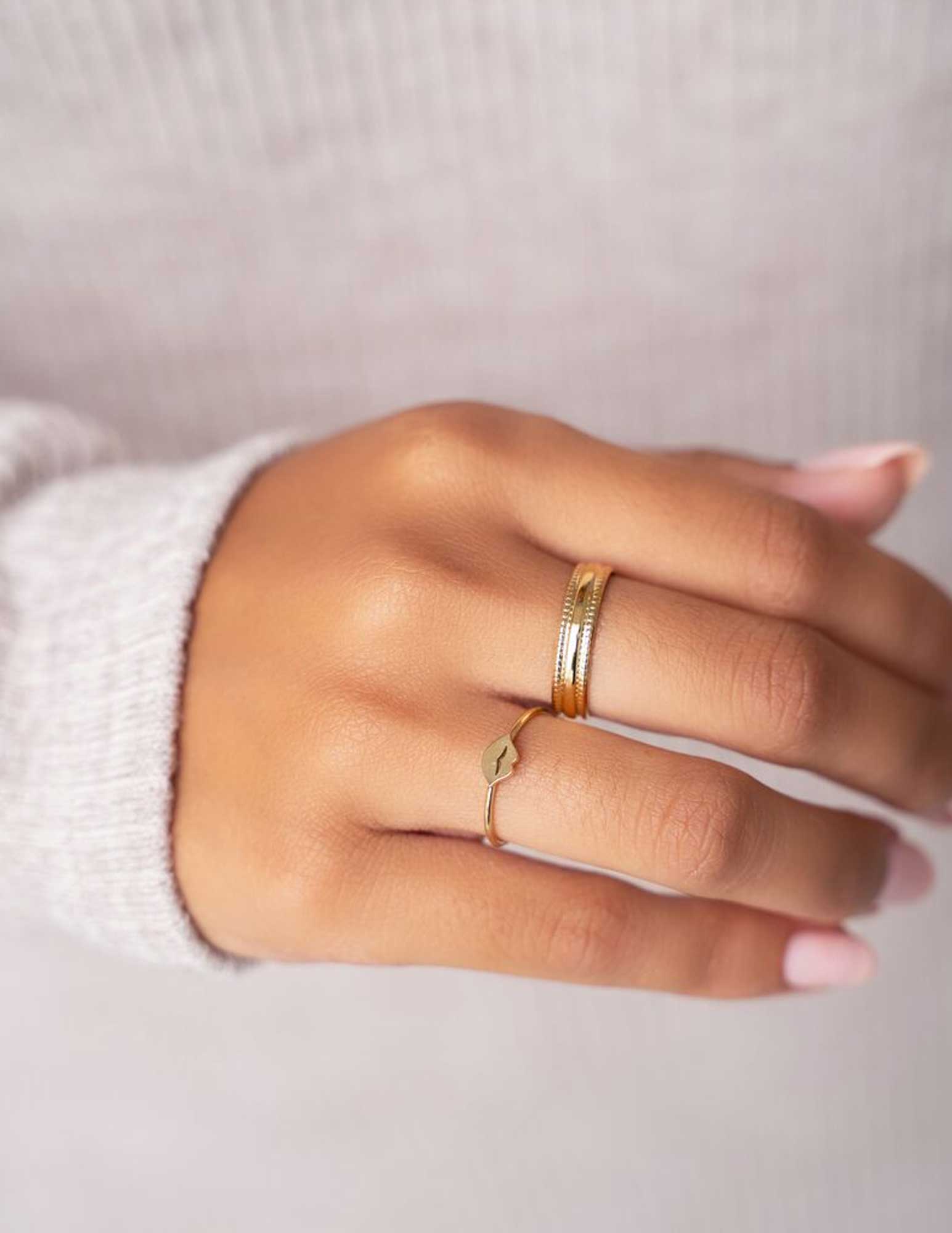 My Jewellery Ring met drie rijen MJ09055 Zilver