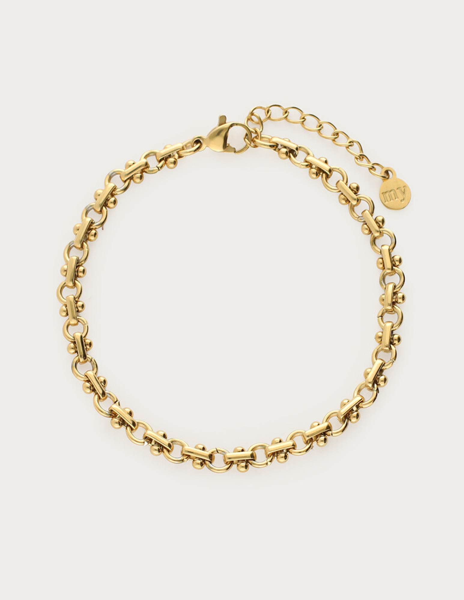 My Jewellery Armband met cirkel schakels MJ14839 Goud