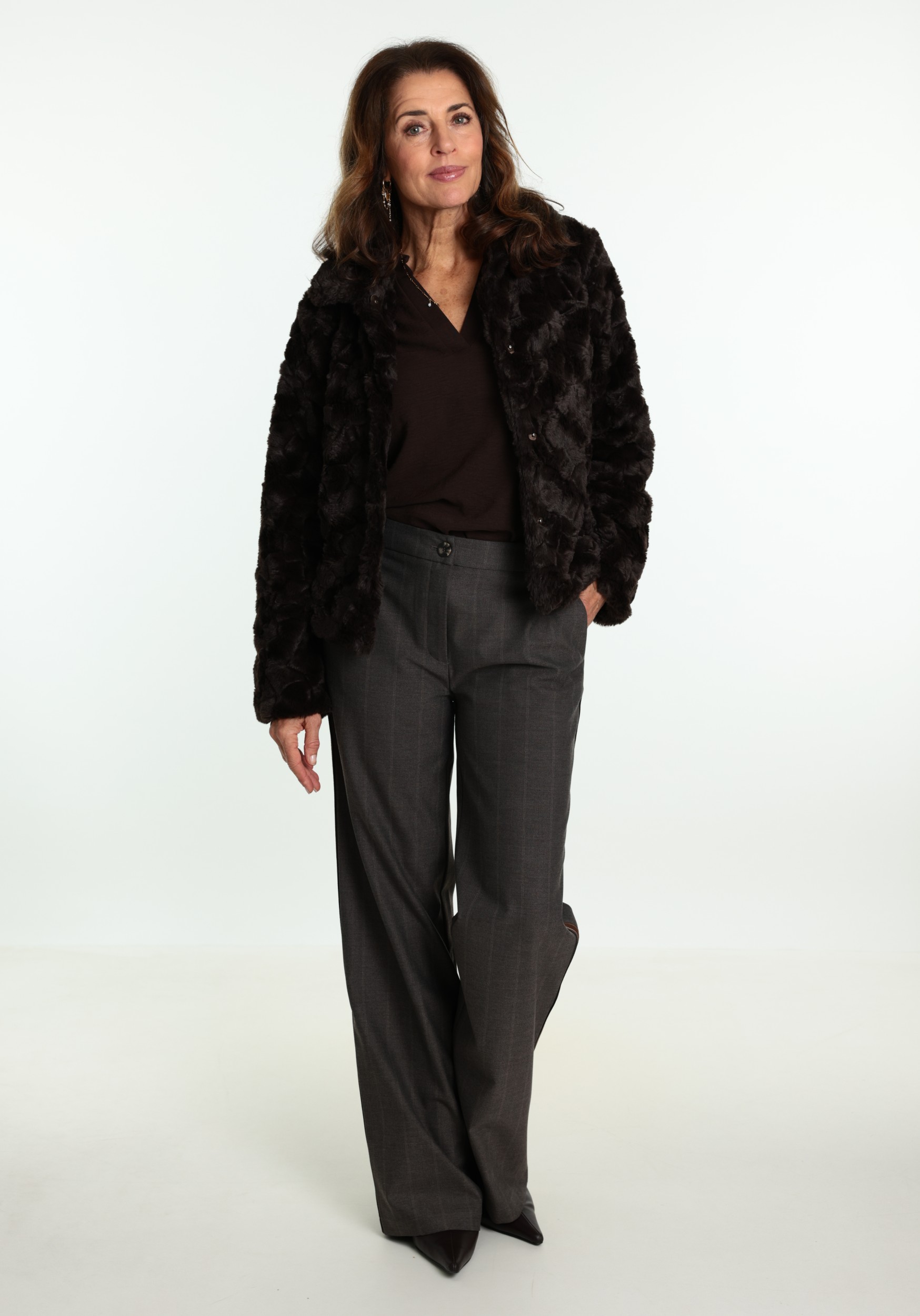 Vila Jaket Dorte 14116061 Donker bruin
